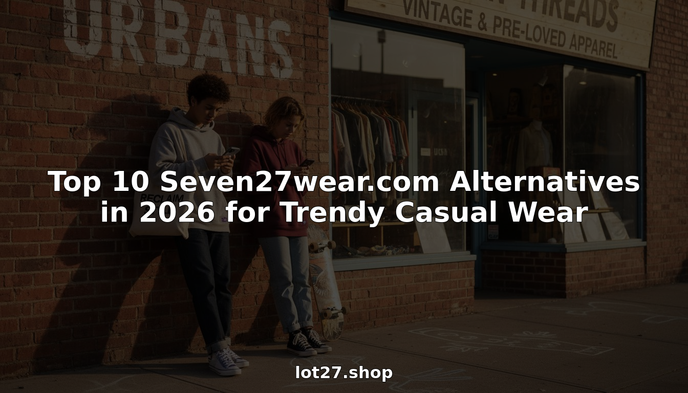 Top 10 Seven27wear.com Alternatives in 2026 for Trendy Casual Wear