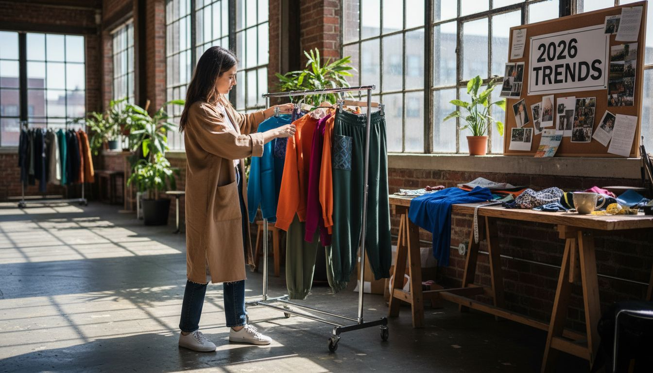 Stylist preparing 2026 fashion trend outfits