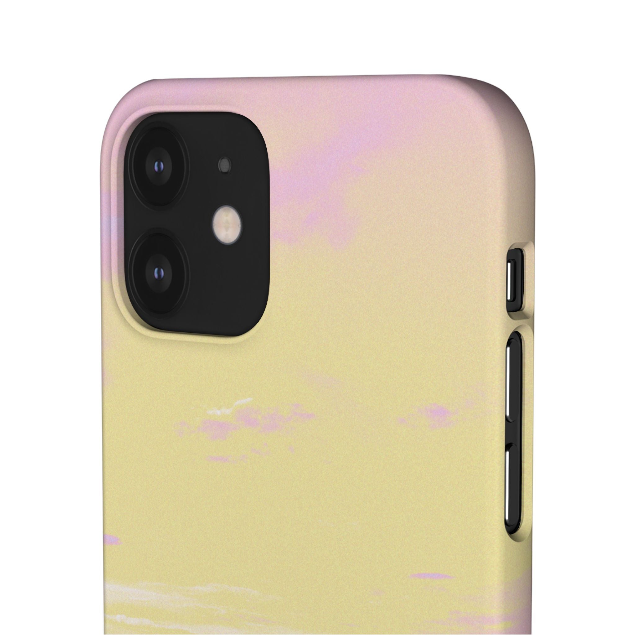 Pastel Lavender Field Phone Case — Sunset Sky Snap Case