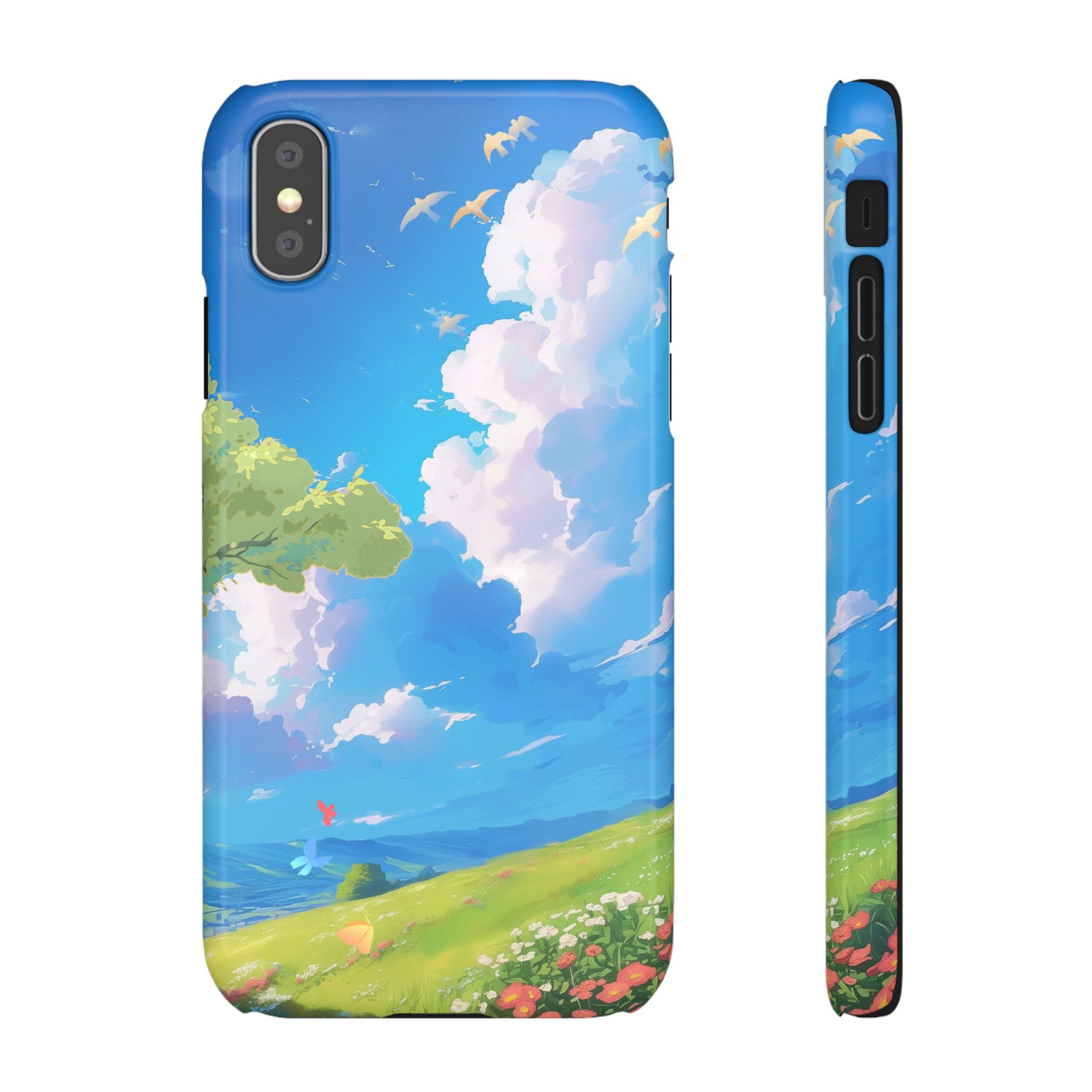 Snap Case Phone Case — Blue Sky Meadow Cloud Art