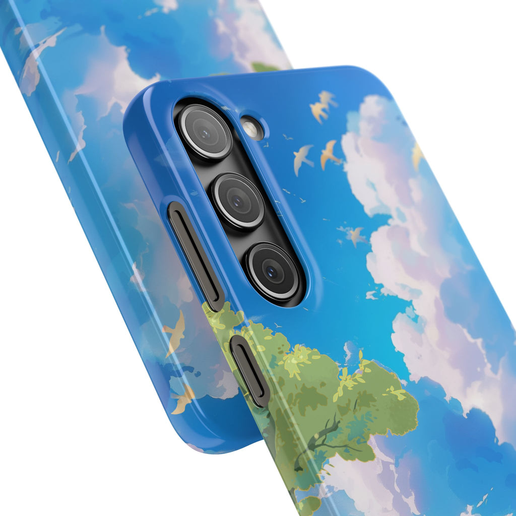 Snap Case Phone Case — Blue Sky Meadow Cloud Art
