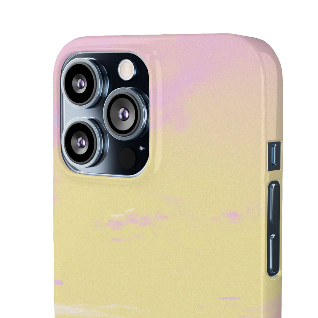 Pastel Lavender Field Phone Case — Sunset Sky Snap Case