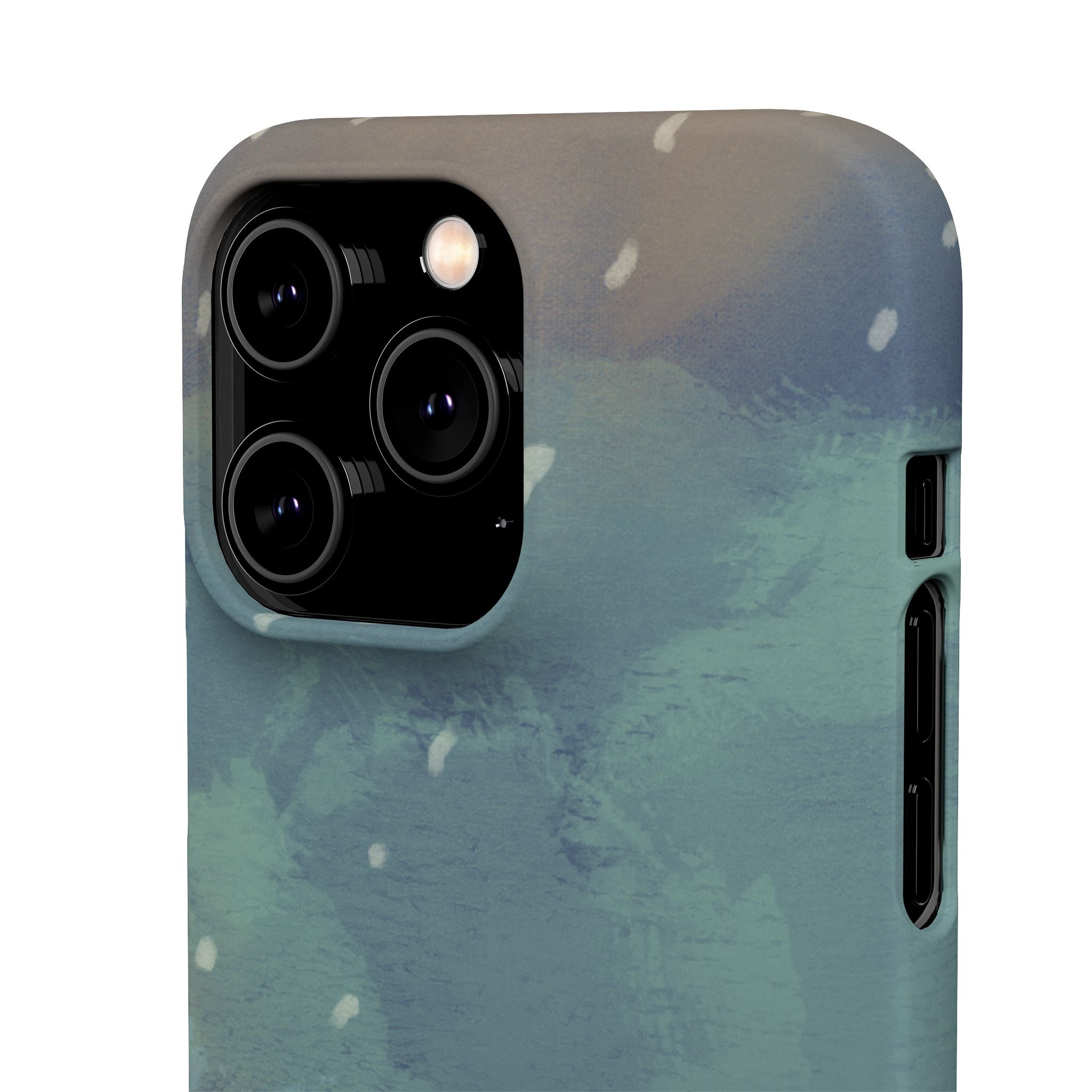 Artistic Rainfall Phone Case – Woman with Umbrella Design