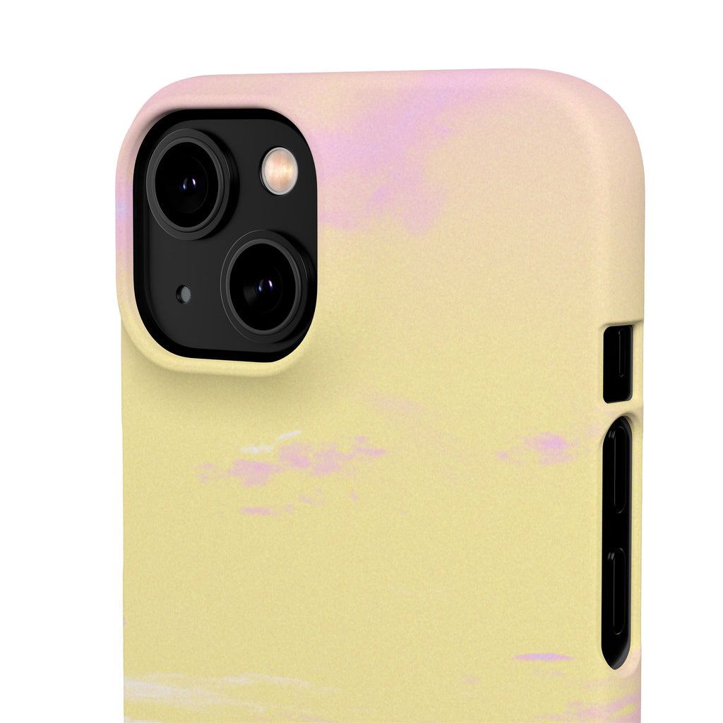 Pastel Lavender Field Phone Case — Sunset Sky Snap Case