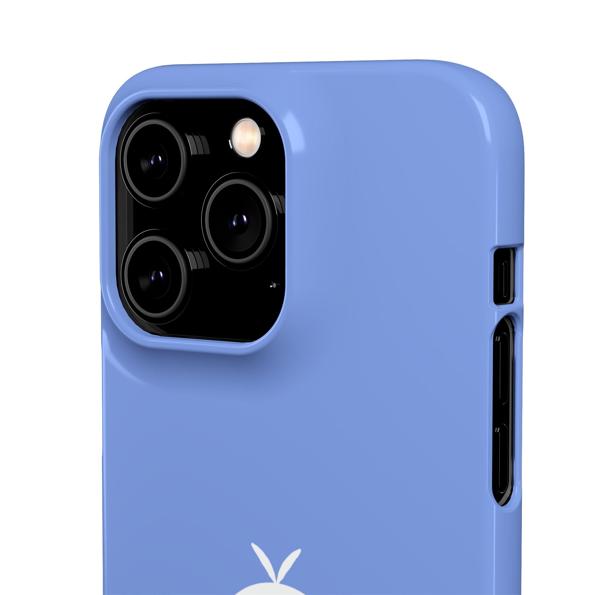 Cute Goose Phone Case – Blue Snap Phone Cover with Whimsical Bird Design