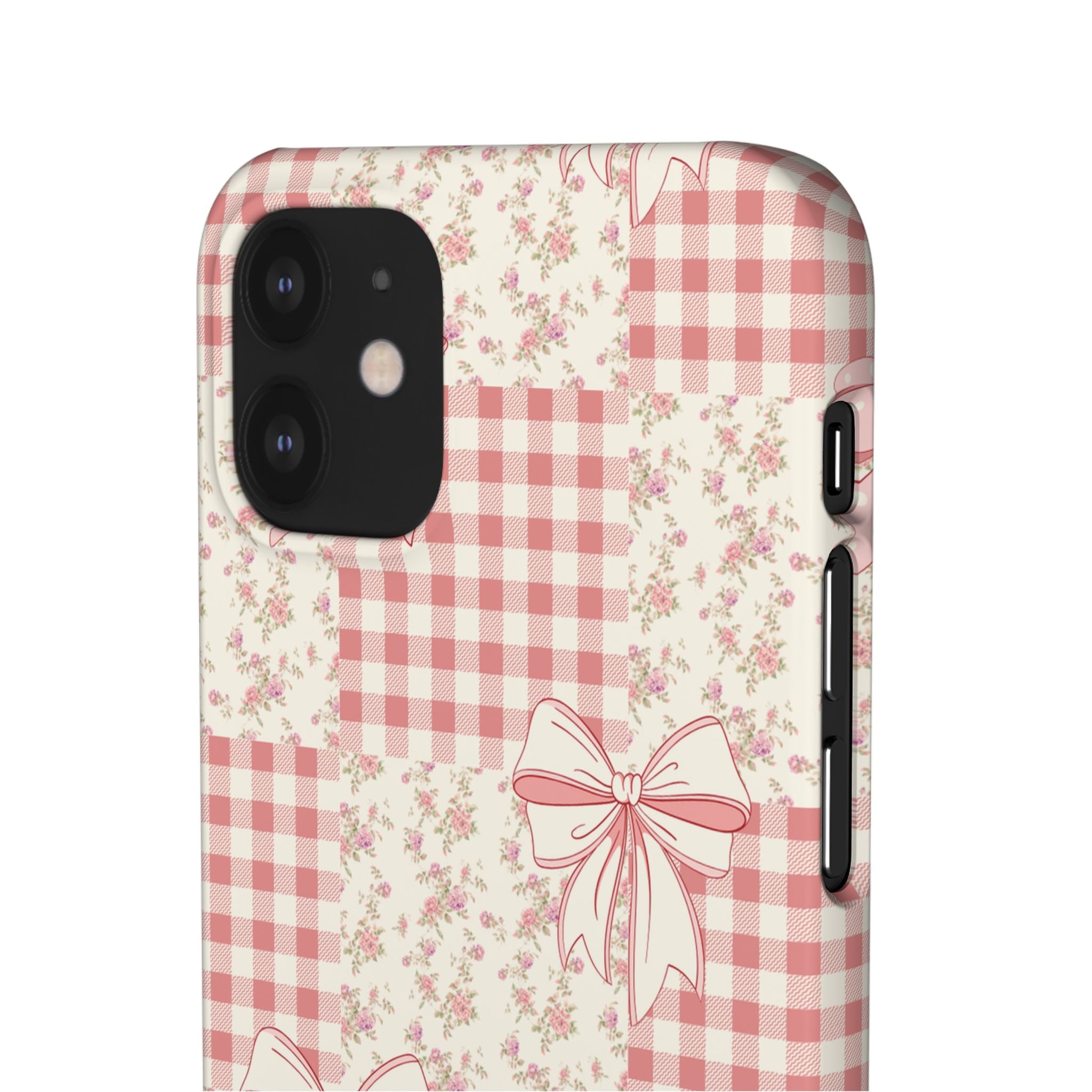 Pink Bow Patchwork Case
