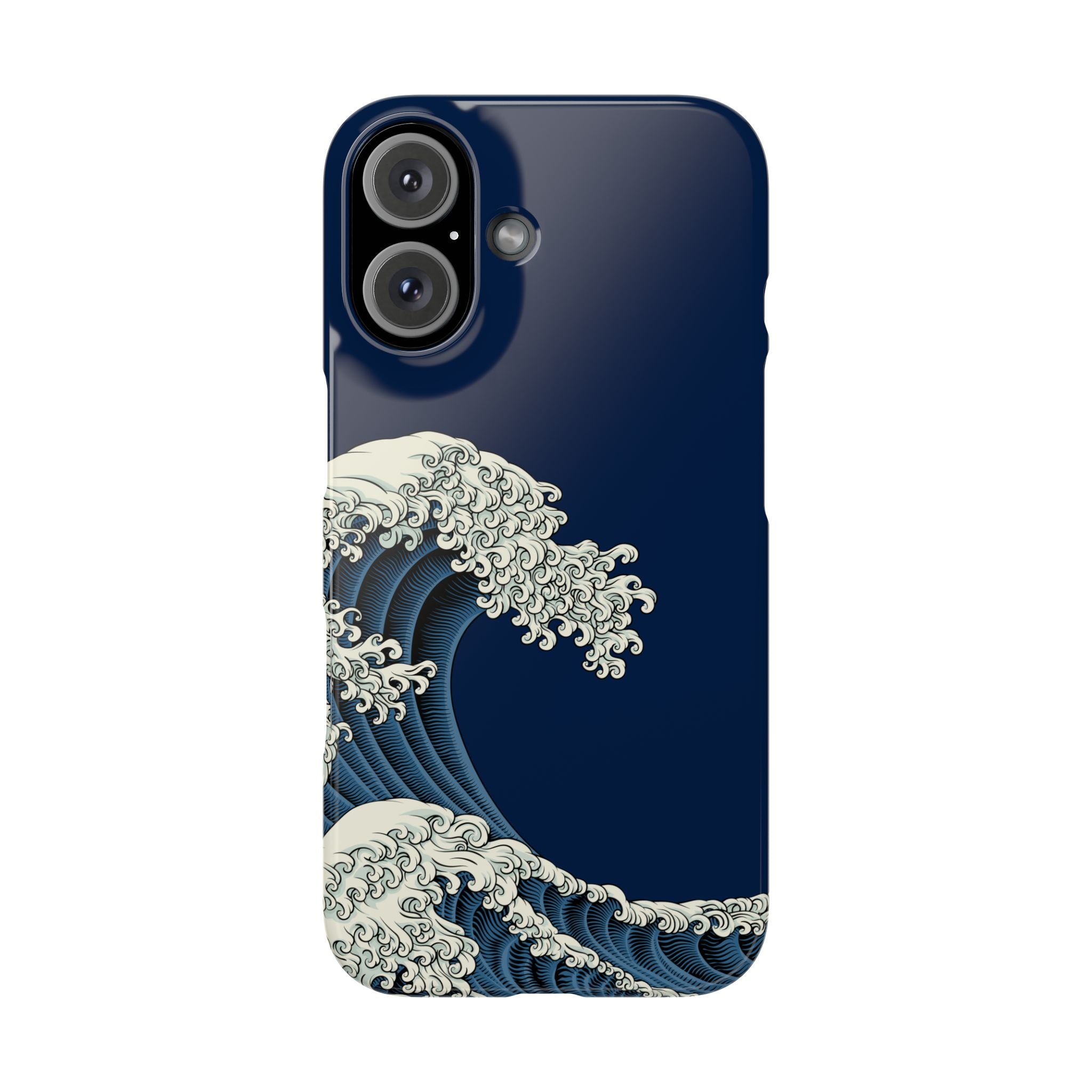 Phone Case — 'Go with the Flow' Wave Design