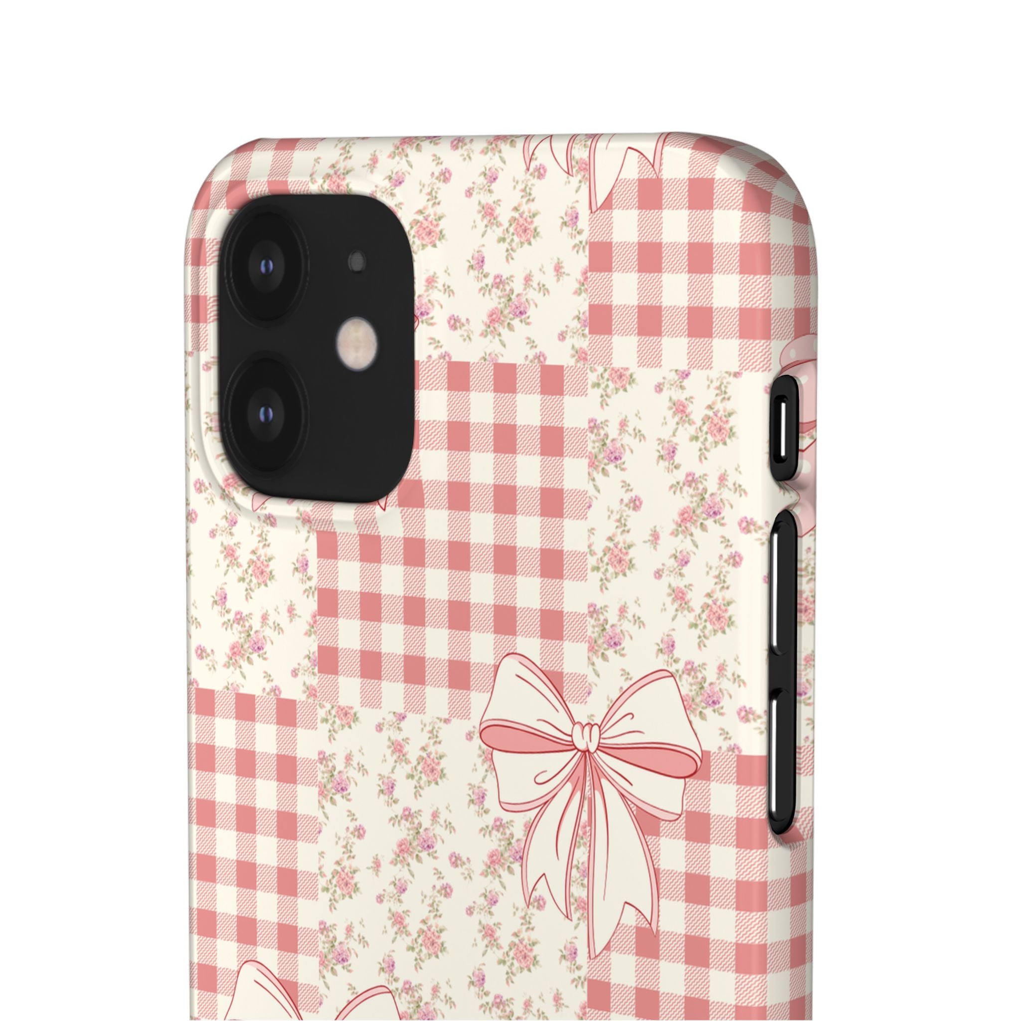 Pink Bow Patchwork Case