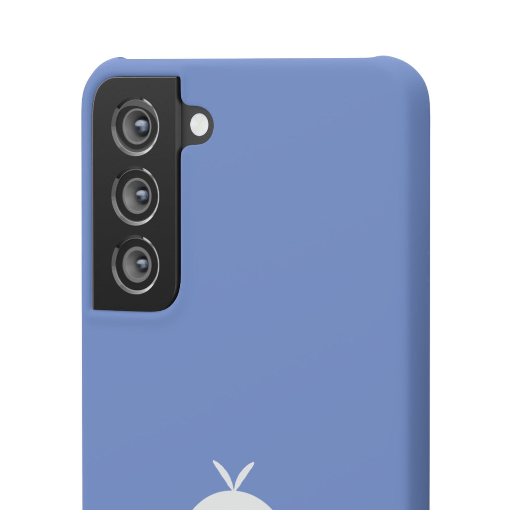 Cute Goose Phone Case – Blue Snap Phone Cover with Whimsical Bird Design
