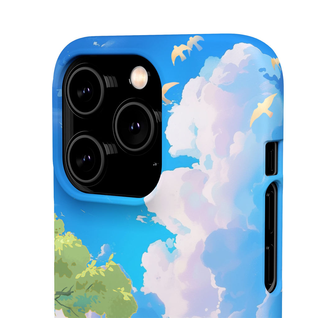 Snap Case Phone Case — Blue Sky Meadow Cloud Art