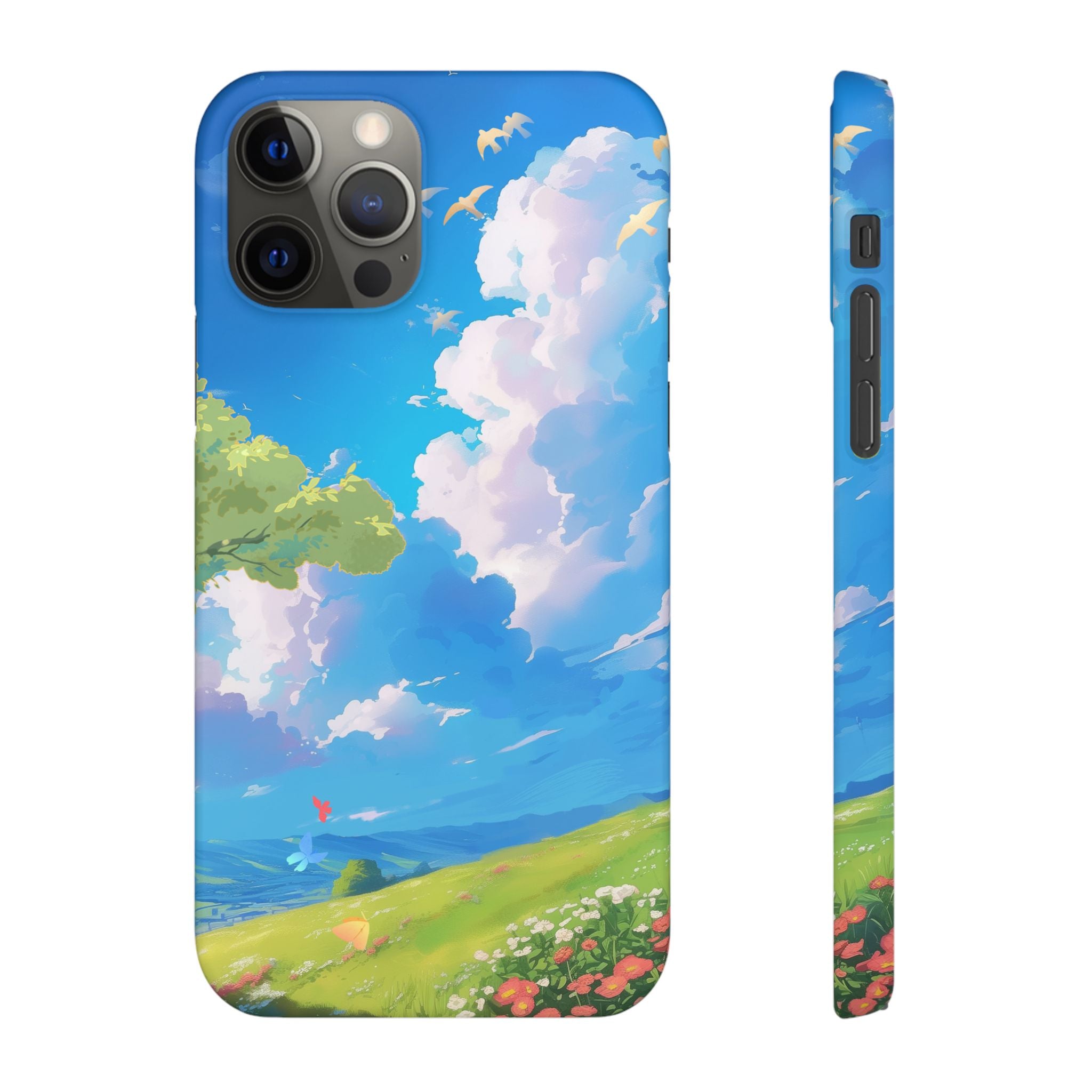 Snap Case Phone Case — Blue Sky Meadow Cloud Art
