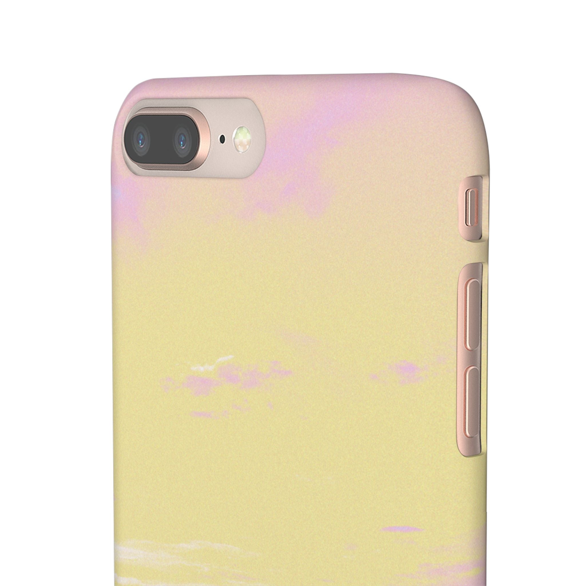 Pastel Lavender Field Phone Case — Sunset Sky Snap Case