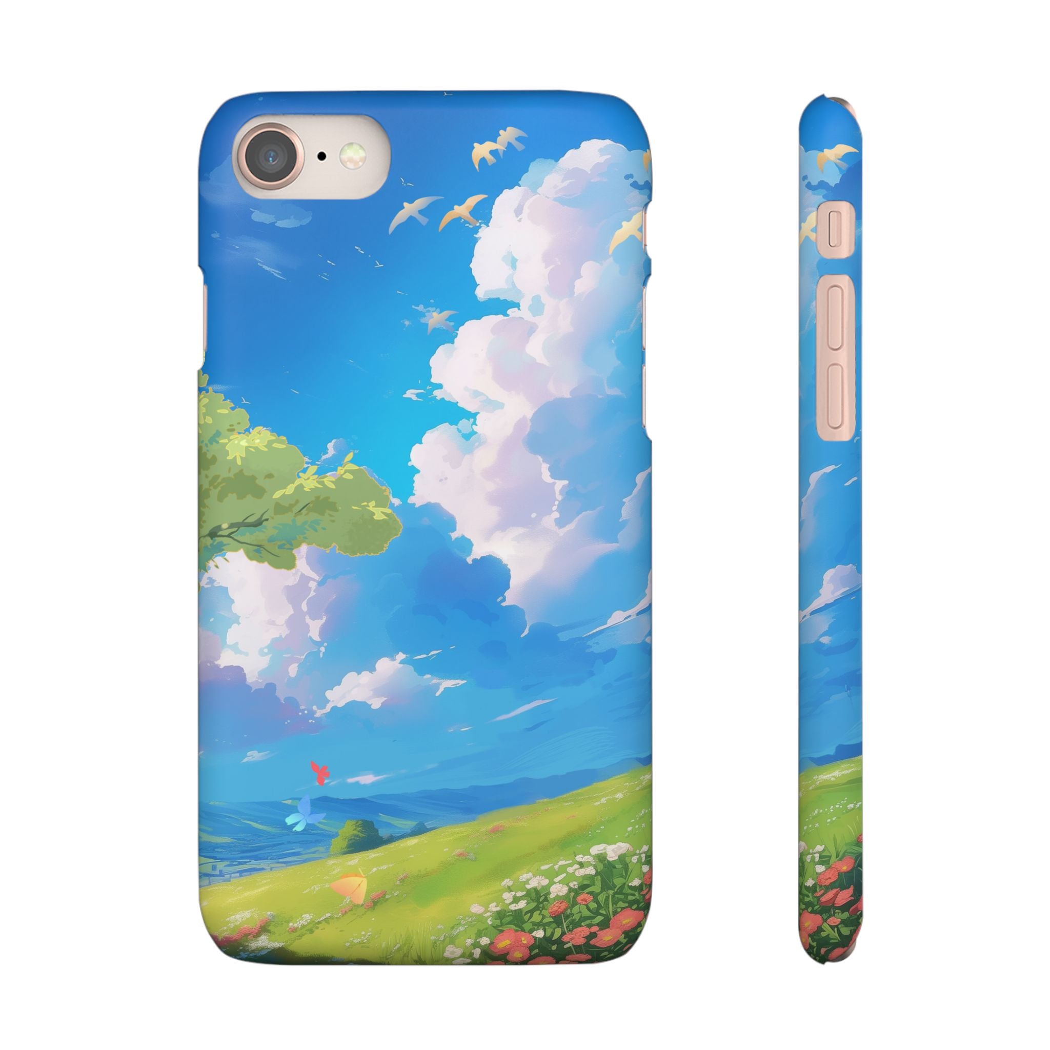Snap Case Phone Case — Blue Sky Meadow Cloud Art