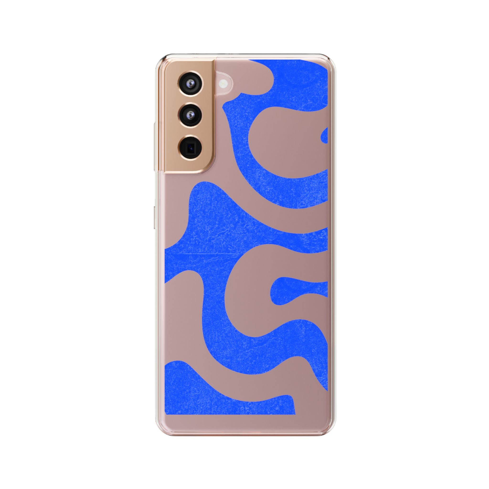 Copy of Abstract Blue Wave Clear Phone Case