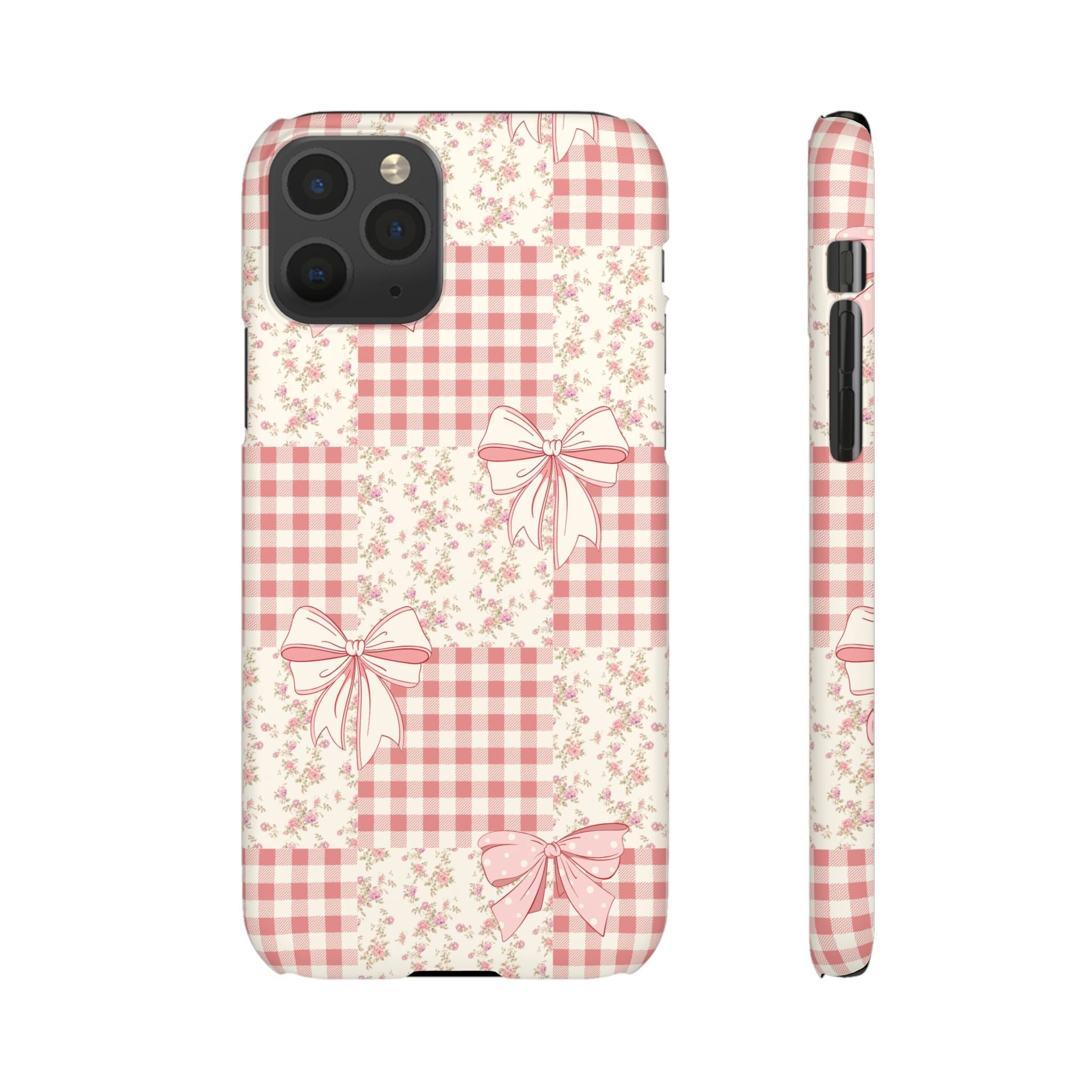 Pink Bow Patchwork Case