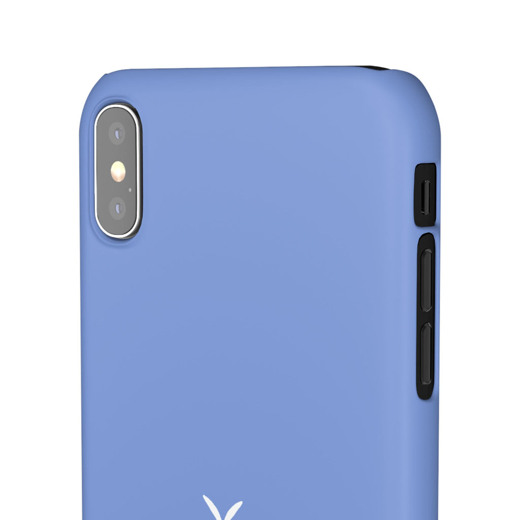 Cute Goose Phone Case – Blue Snap Phone Cover with Whimsical Bird Design