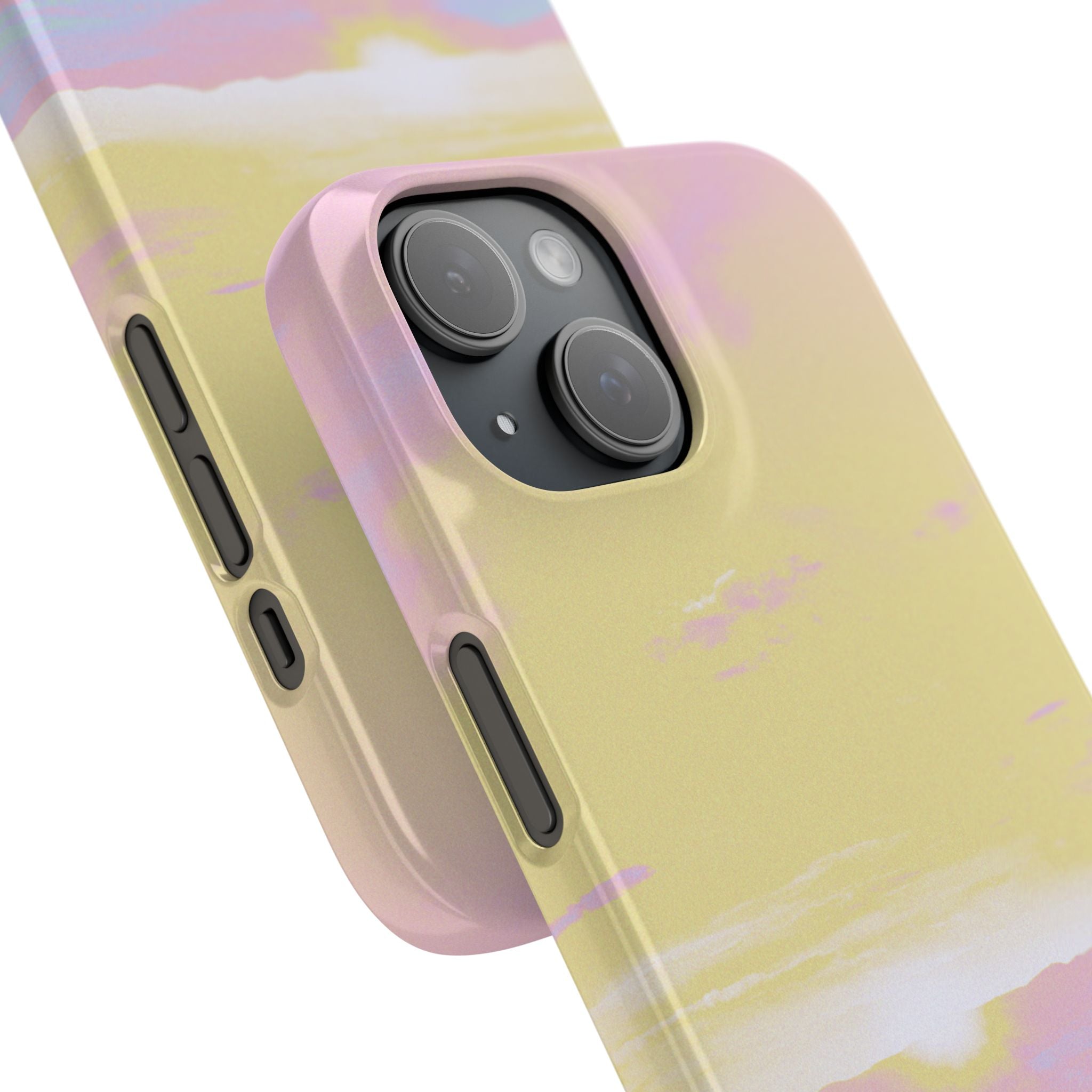 Pastel Lavender Field Phone Case — Sunset Sky Snap Case