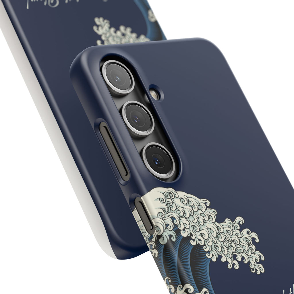 Phone Case — 'Go with the Flow' Wave Design