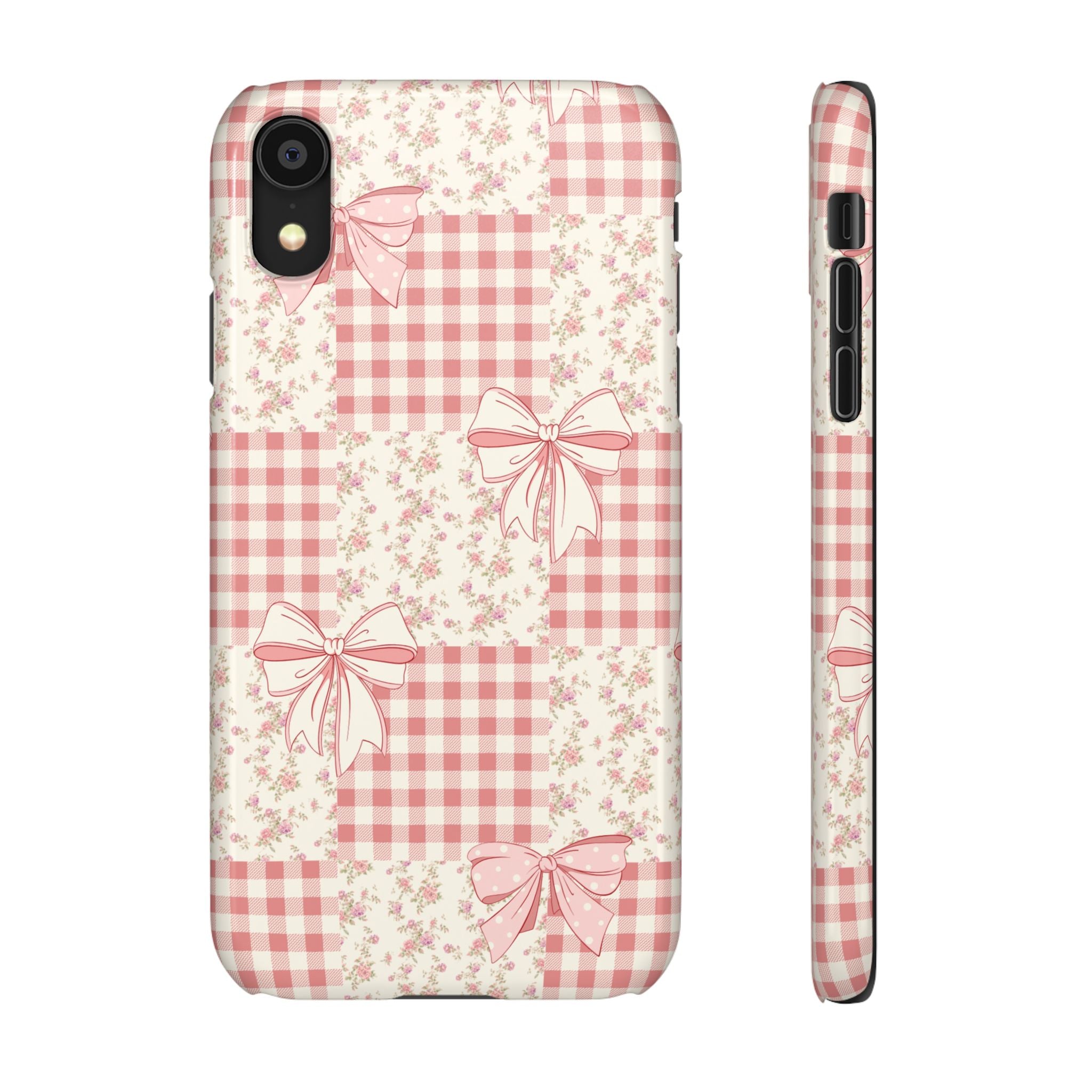 Pink Bow Patchwork Case