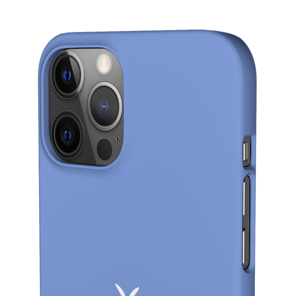 Cute Goose Phone Case – Blue Snap Phone Cover with Whimsical Bird Design