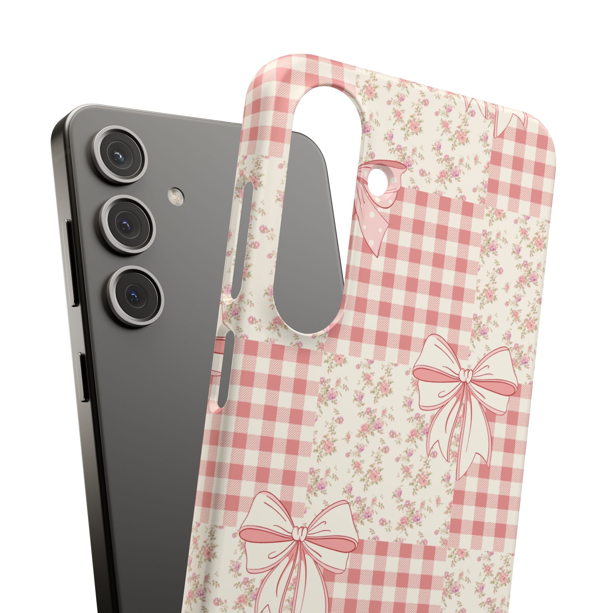 Pink Bow Patchwork Case