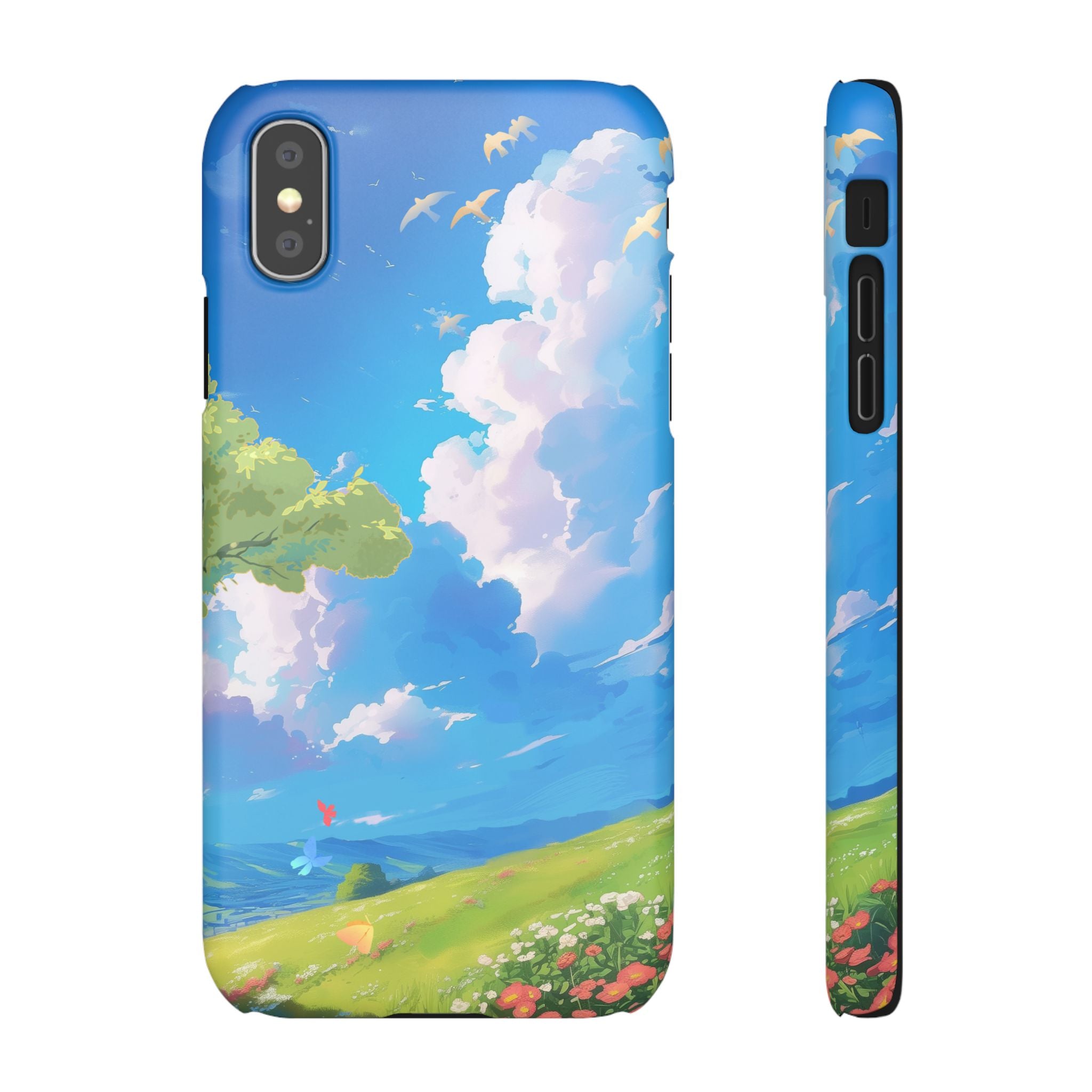 Snap Case Phone Case — Blue Sky Meadow Cloud Art