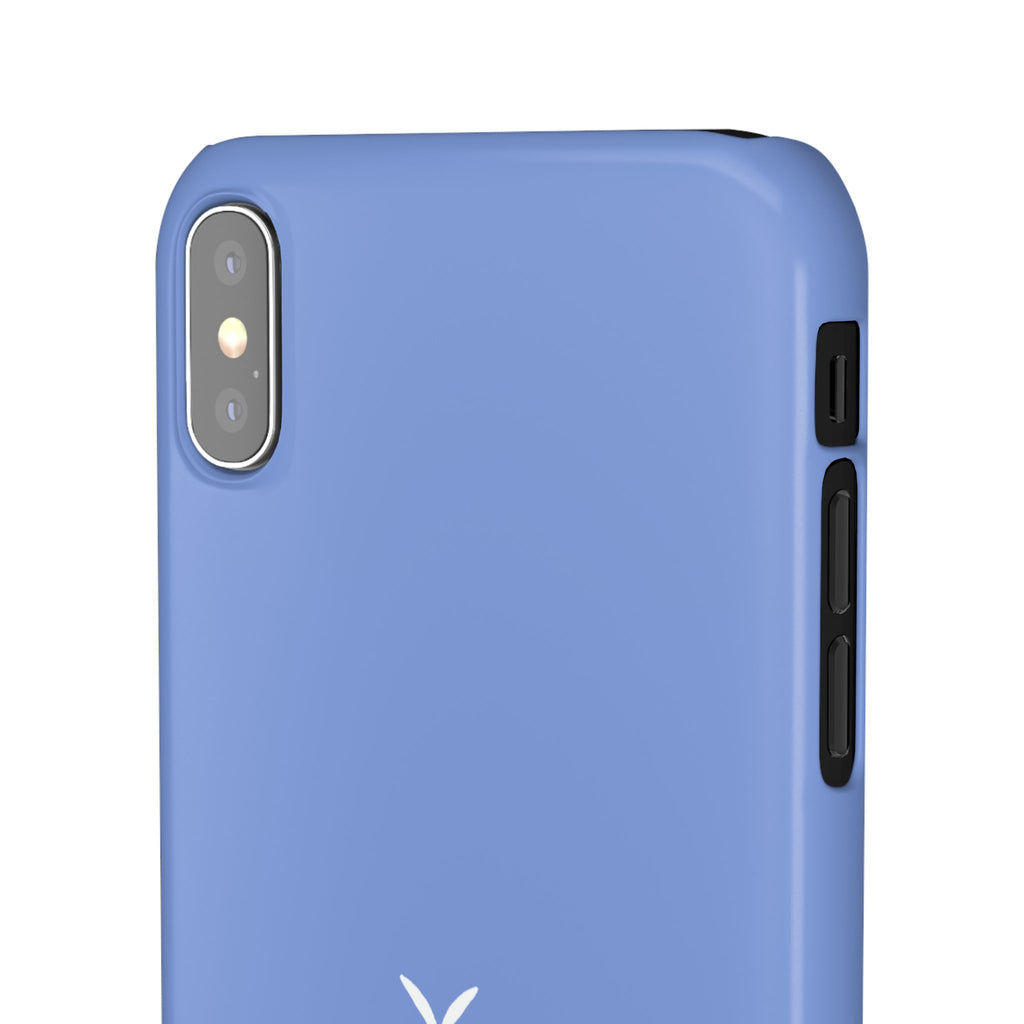 Cute Goose Phone Case – Blue Snap Phone Cover with Whimsical Bird Design