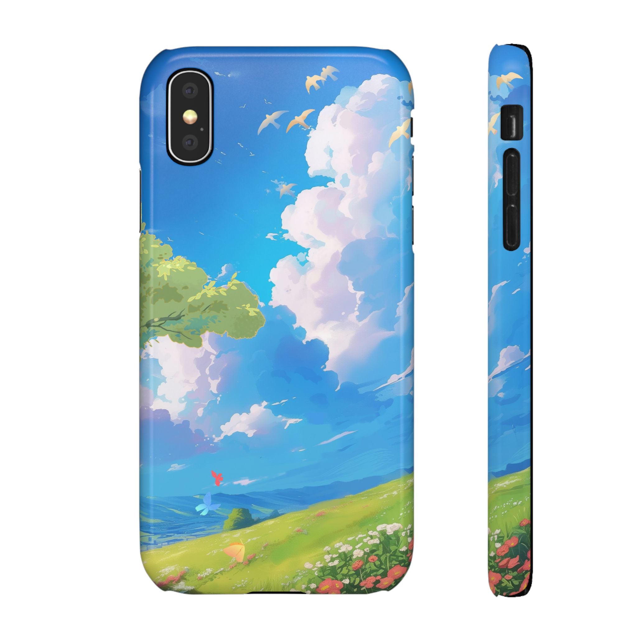 Snap Case Phone Case — Blue Sky Meadow Cloud Art