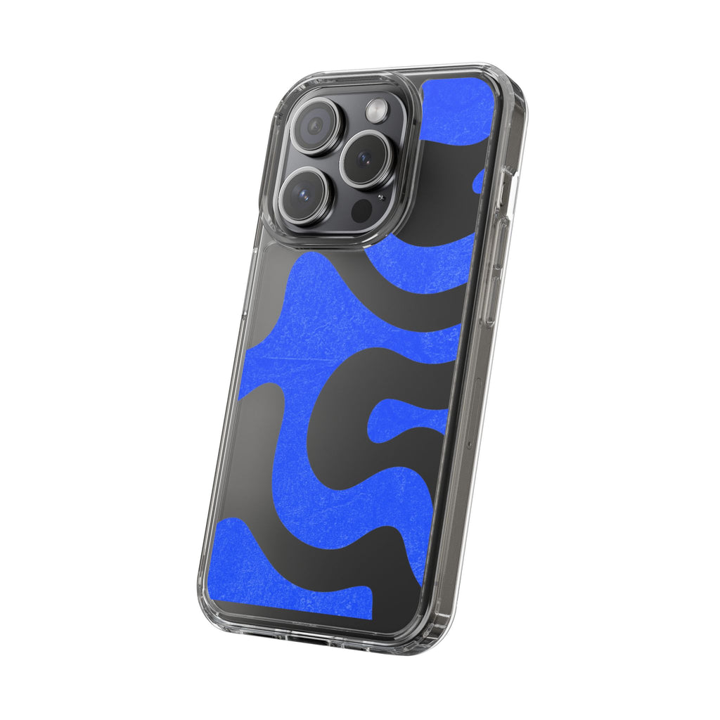 Copy of Abstract Blue Wave Clear Phone Case