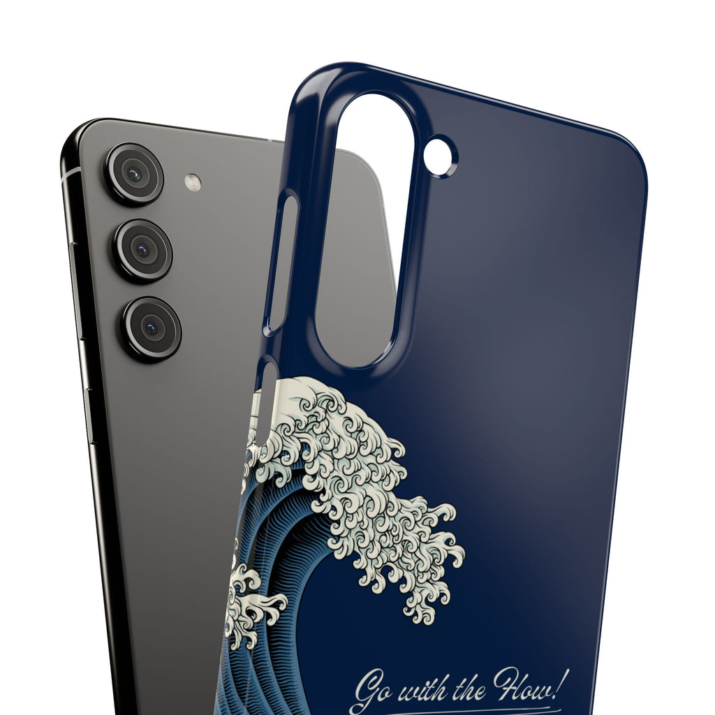 Phone Case — 'Go with the Flow' Wave Design