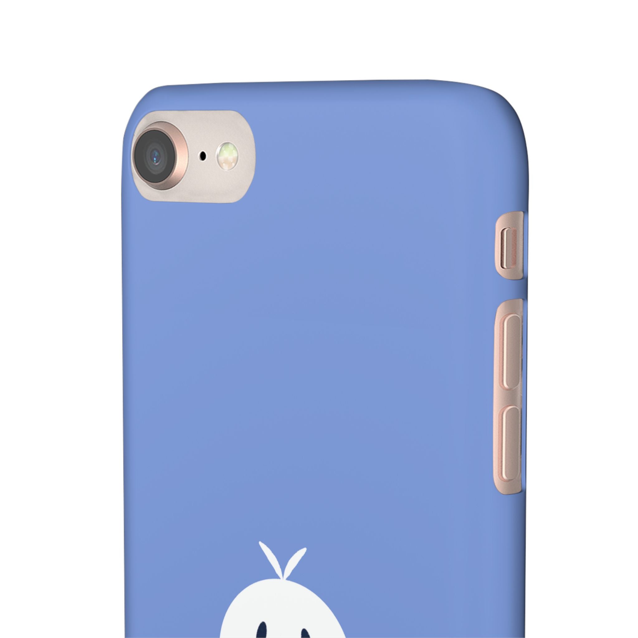 Cute Goose Phone Case – Blue Snap Phone Cover with Whimsical Bird Design