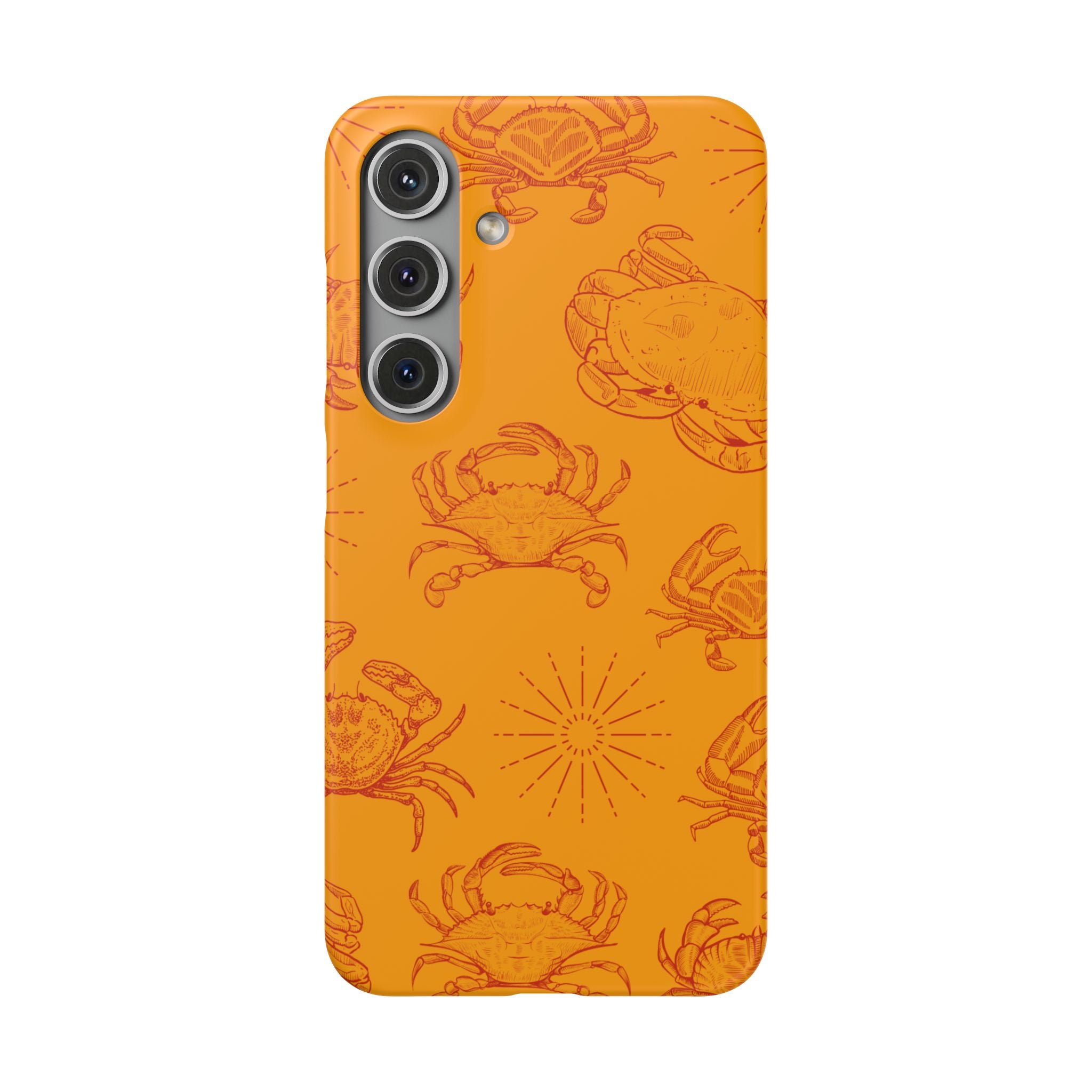 Crab Pattern Snap Case – Orange Coastal Phone Cover