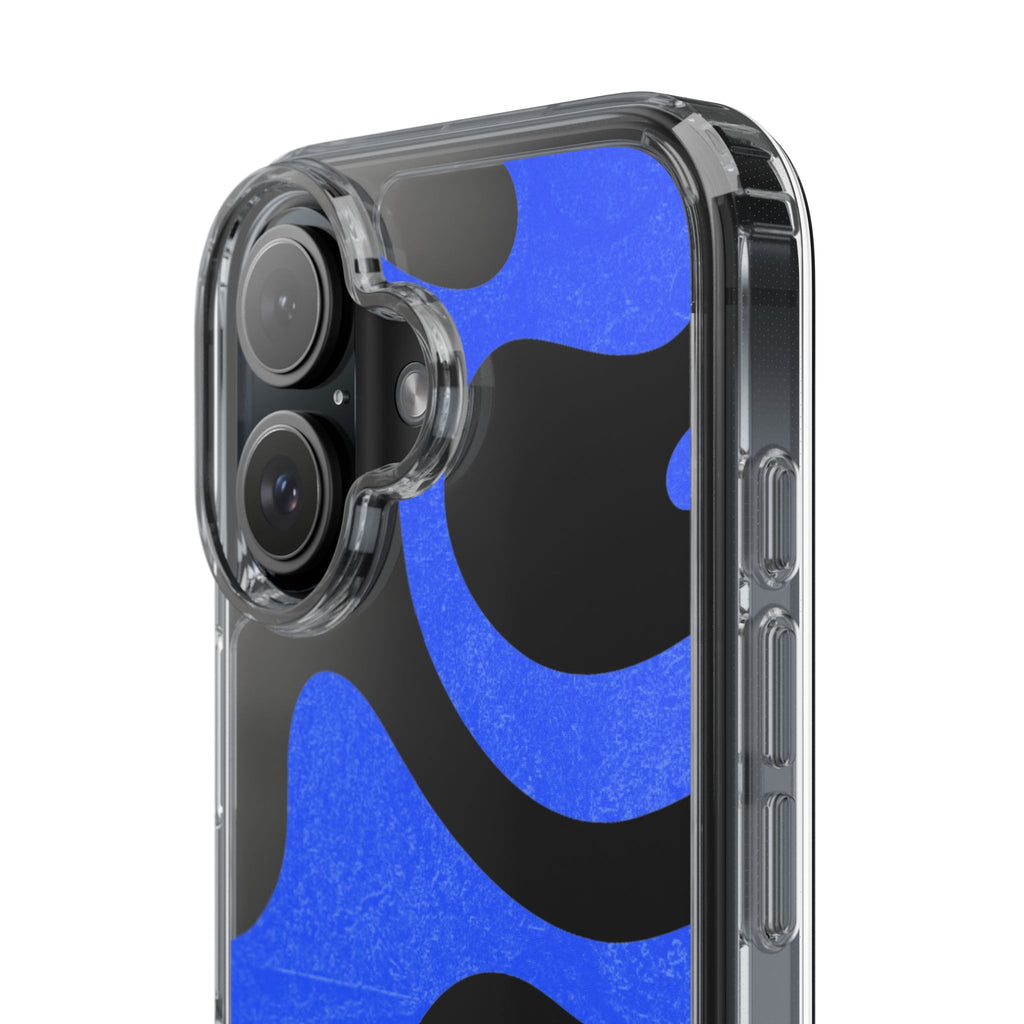 Copy of Abstract Blue Wave Clear Phone Case