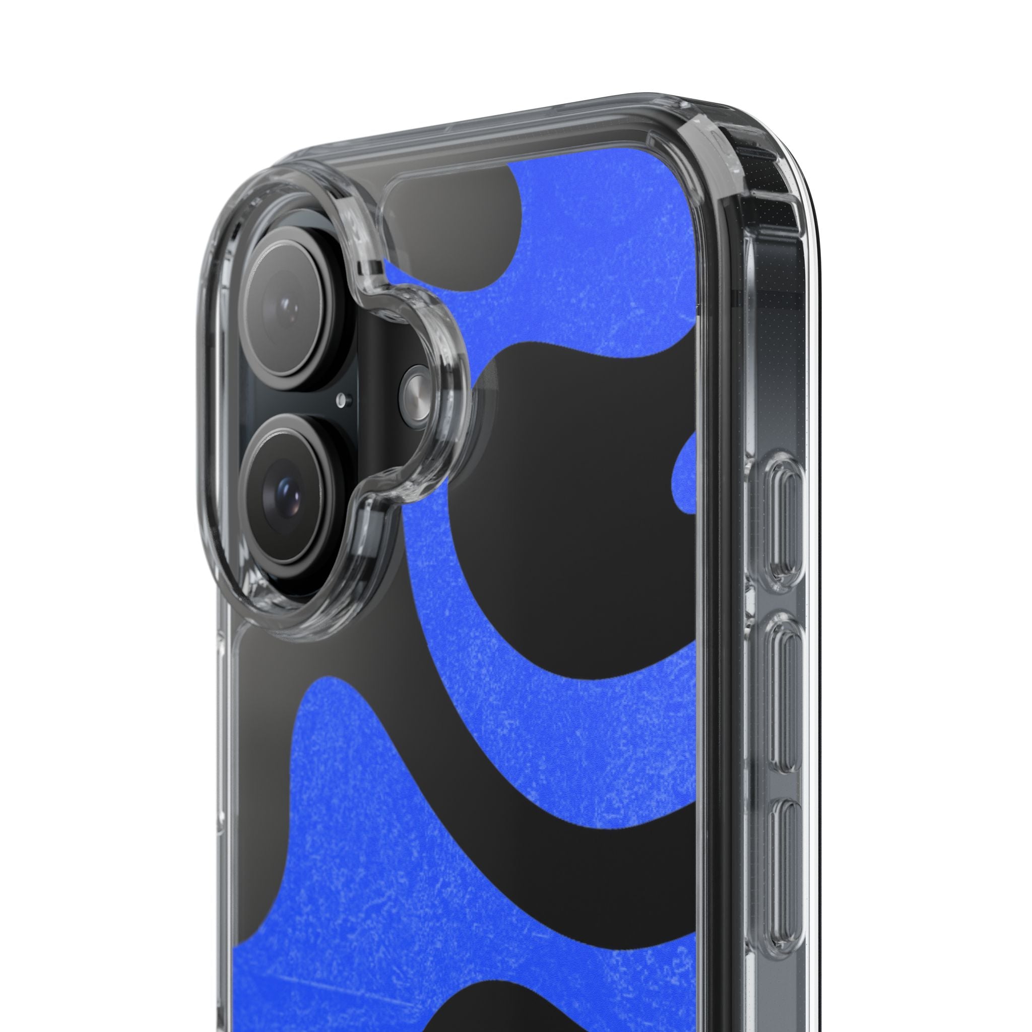 Copy of Abstract Blue Wave Clear Phone Case