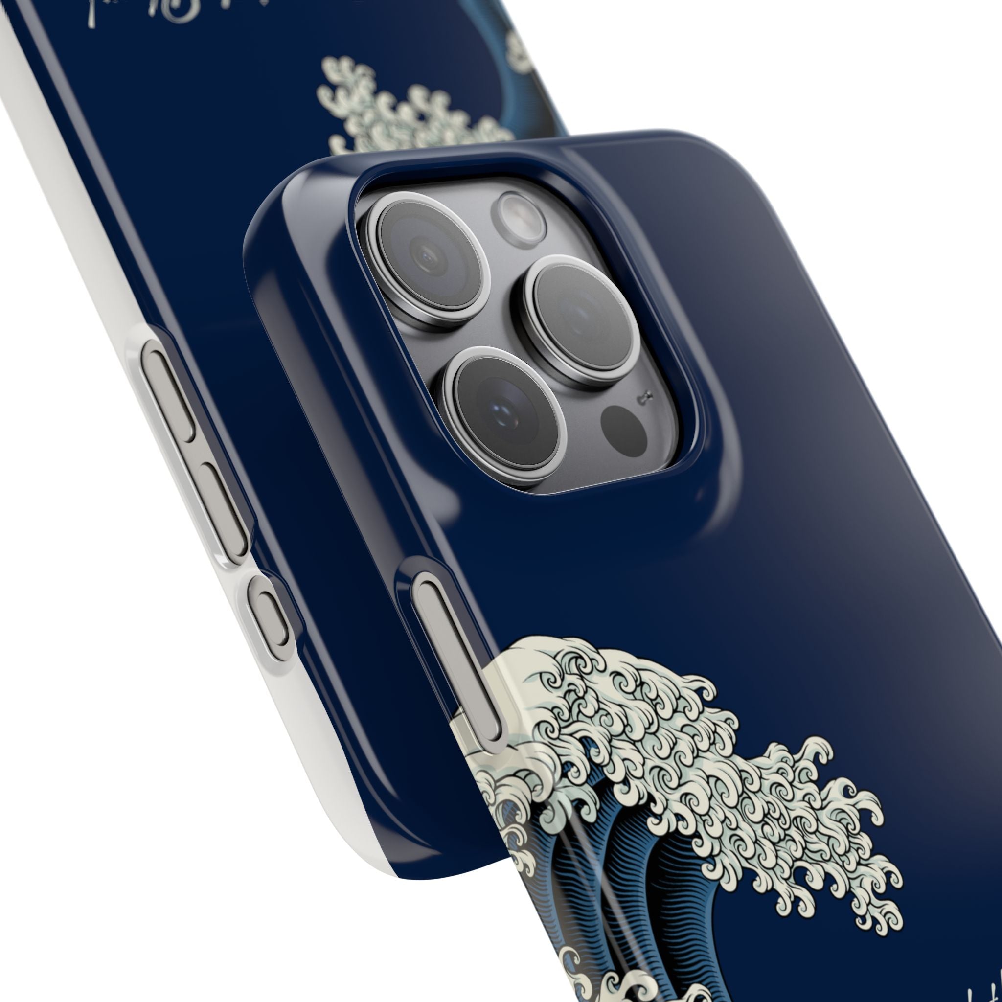 Phone Case — 'Go with the Flow' Wave Design