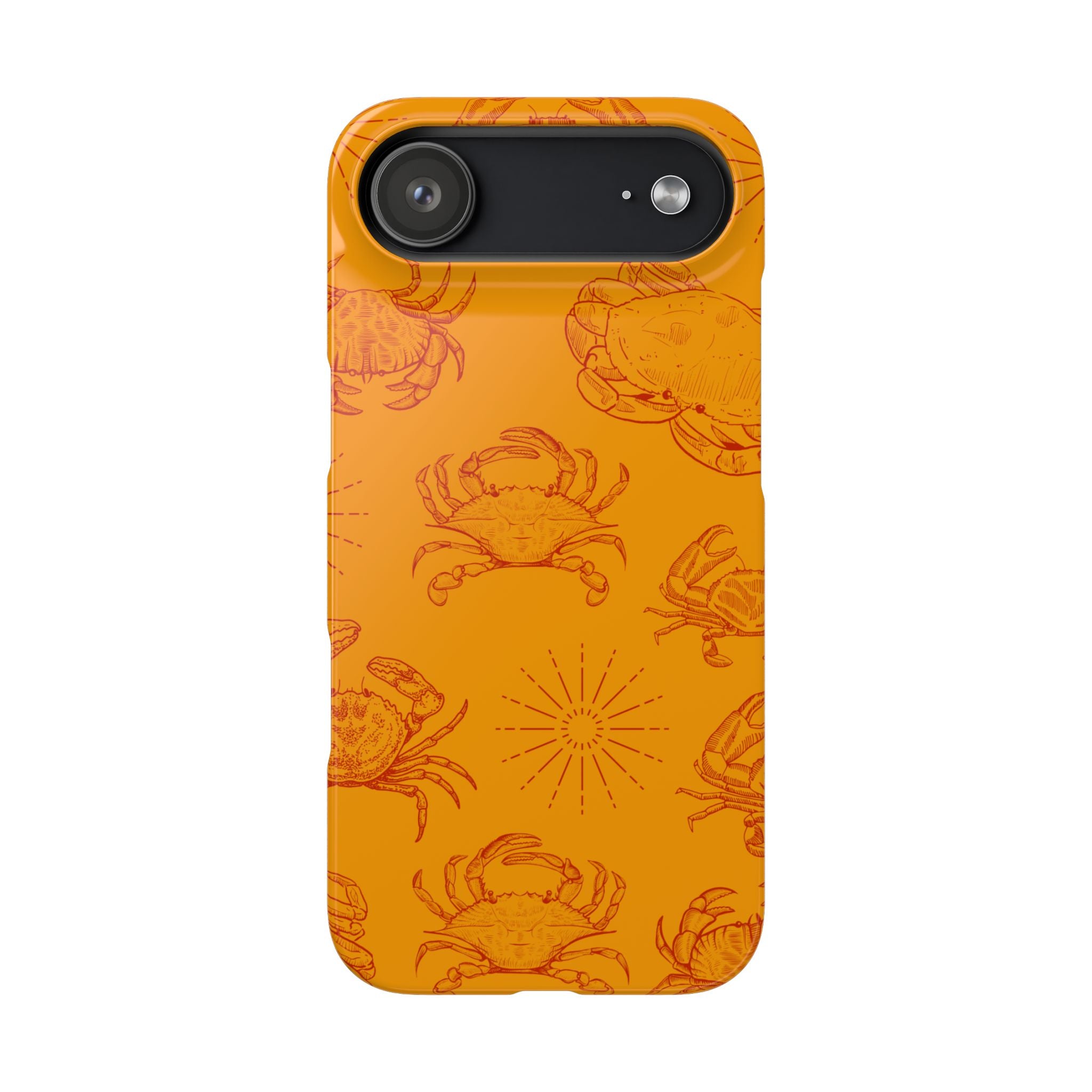 Crab Pattern Snap Case – Orange Coastal Phone Cover
