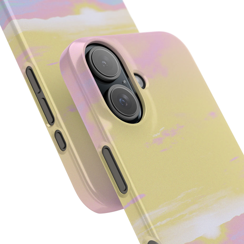 Pastel Lavender Field Phone Case — Sunset Sky Snap Case