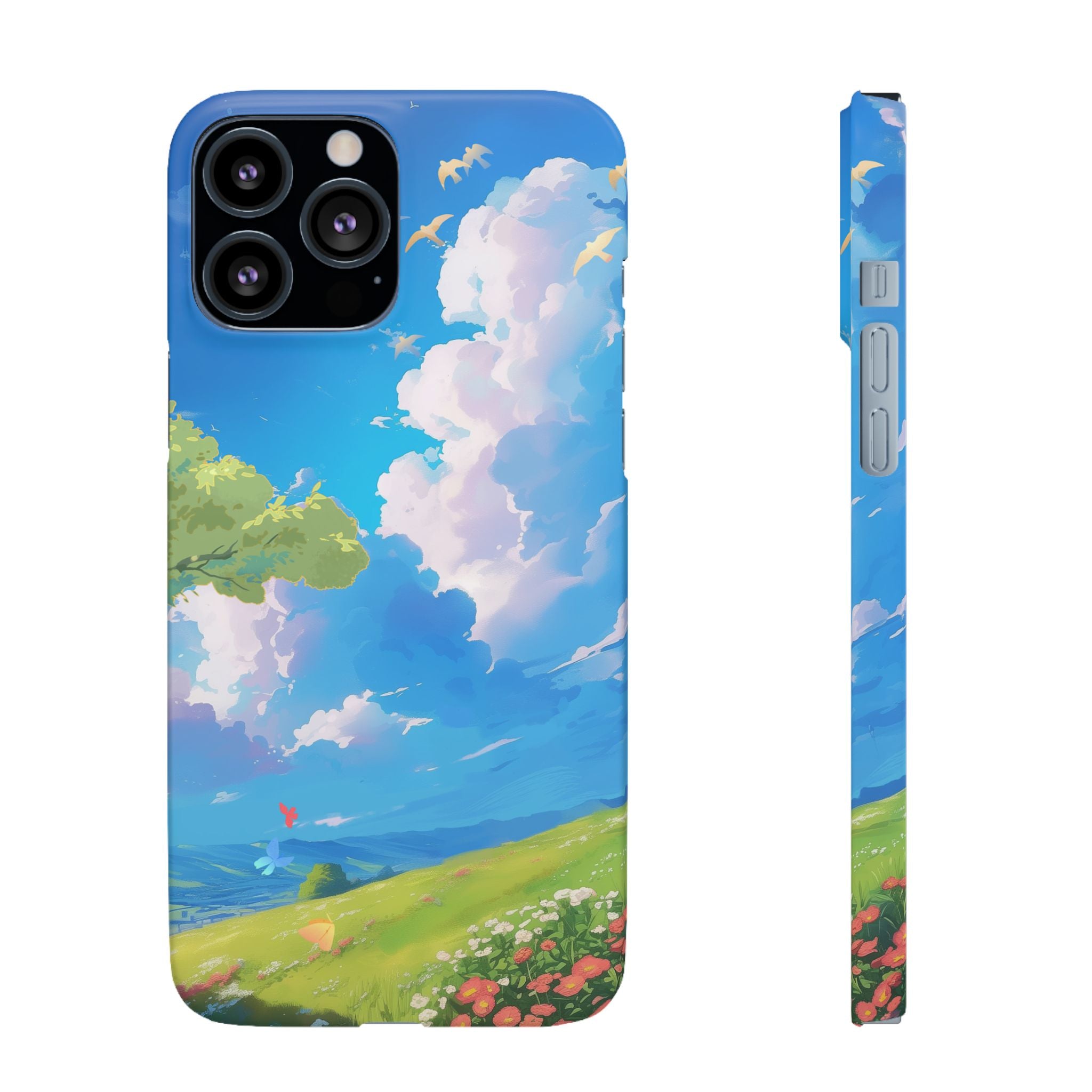 Snap Case Phone Case — Blue Sky Meadow Cloud Art