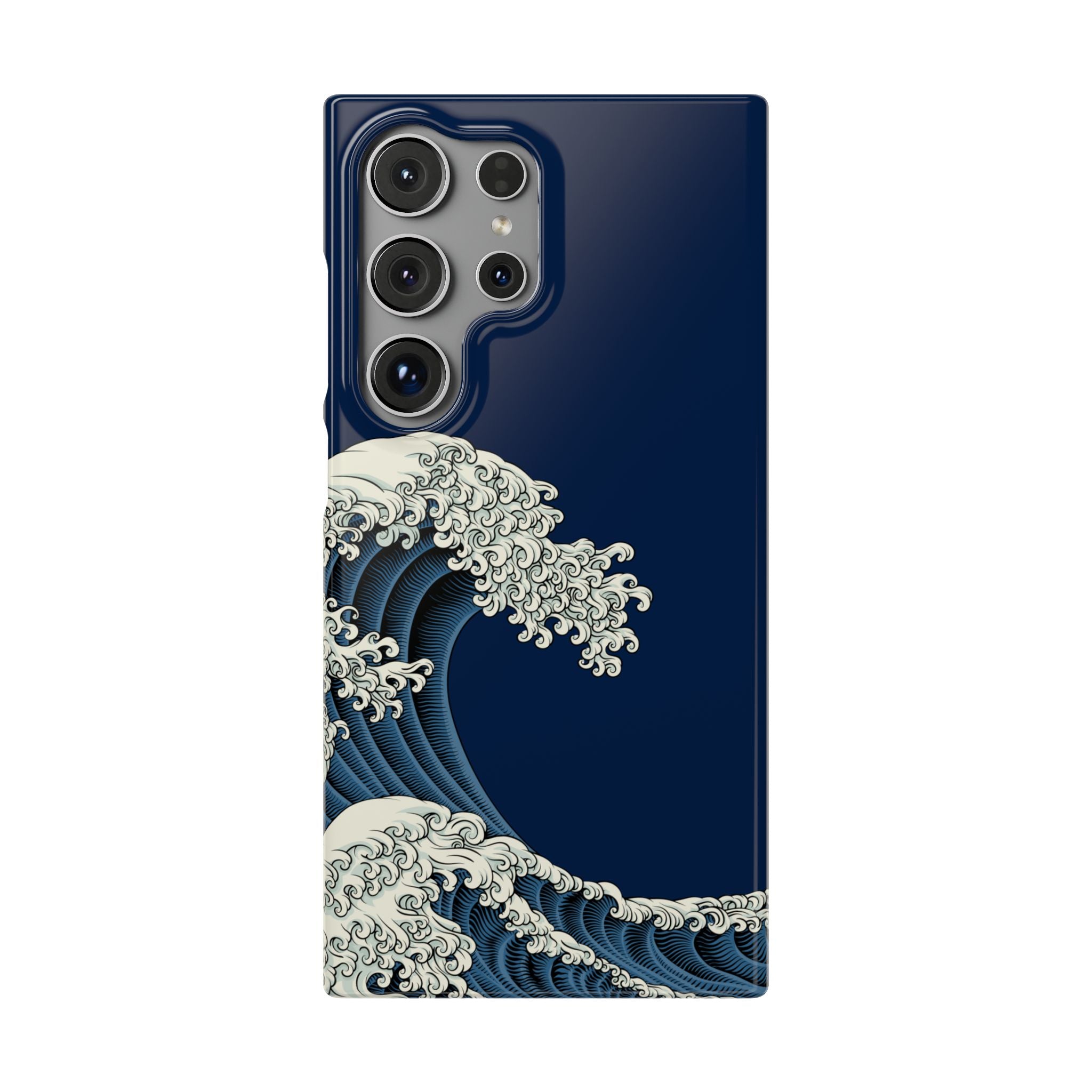 Phone Case — 'Go with the Flow' Wave Design
