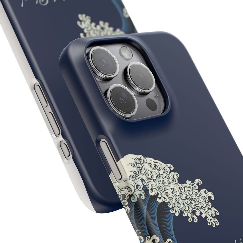 Phone Case — 'Go with the Flow' Wave Design