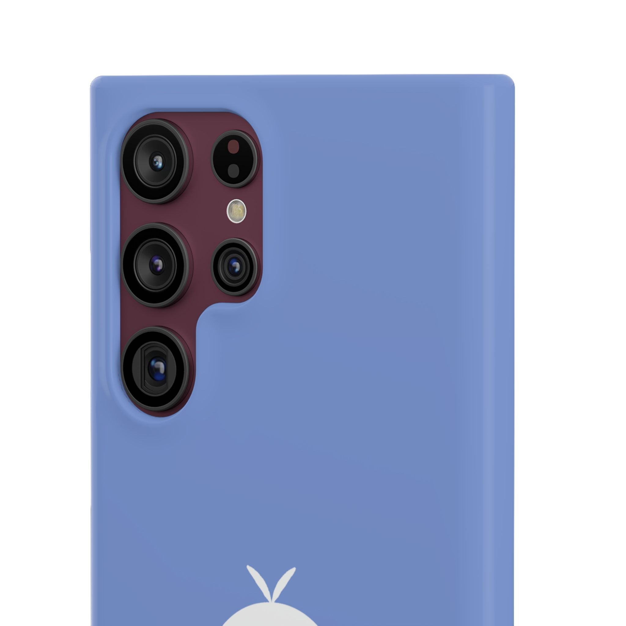 Cute Goose Phone Case – Blue Snap Phone Cover with Whimsical Bird Design
