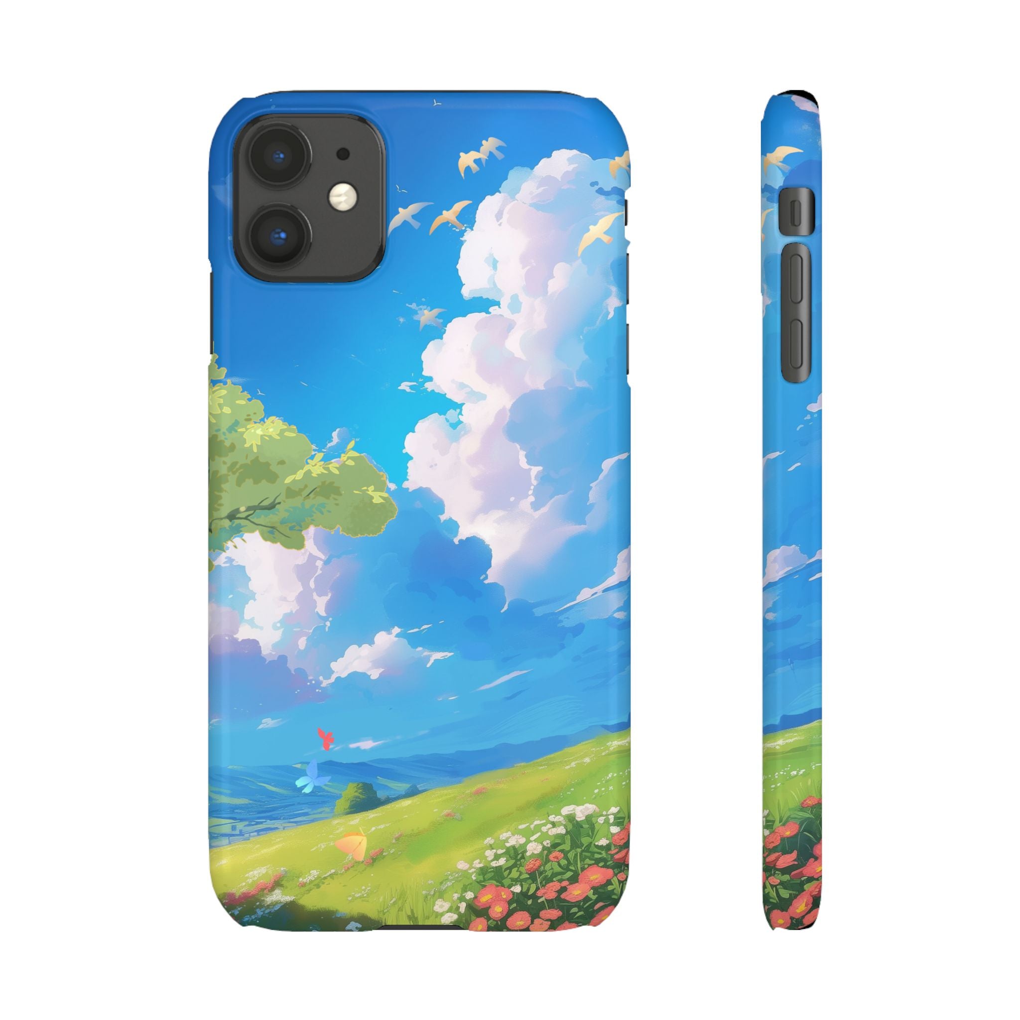 Snap Case Phone Case — Blue Sky Meadow Cloud Art