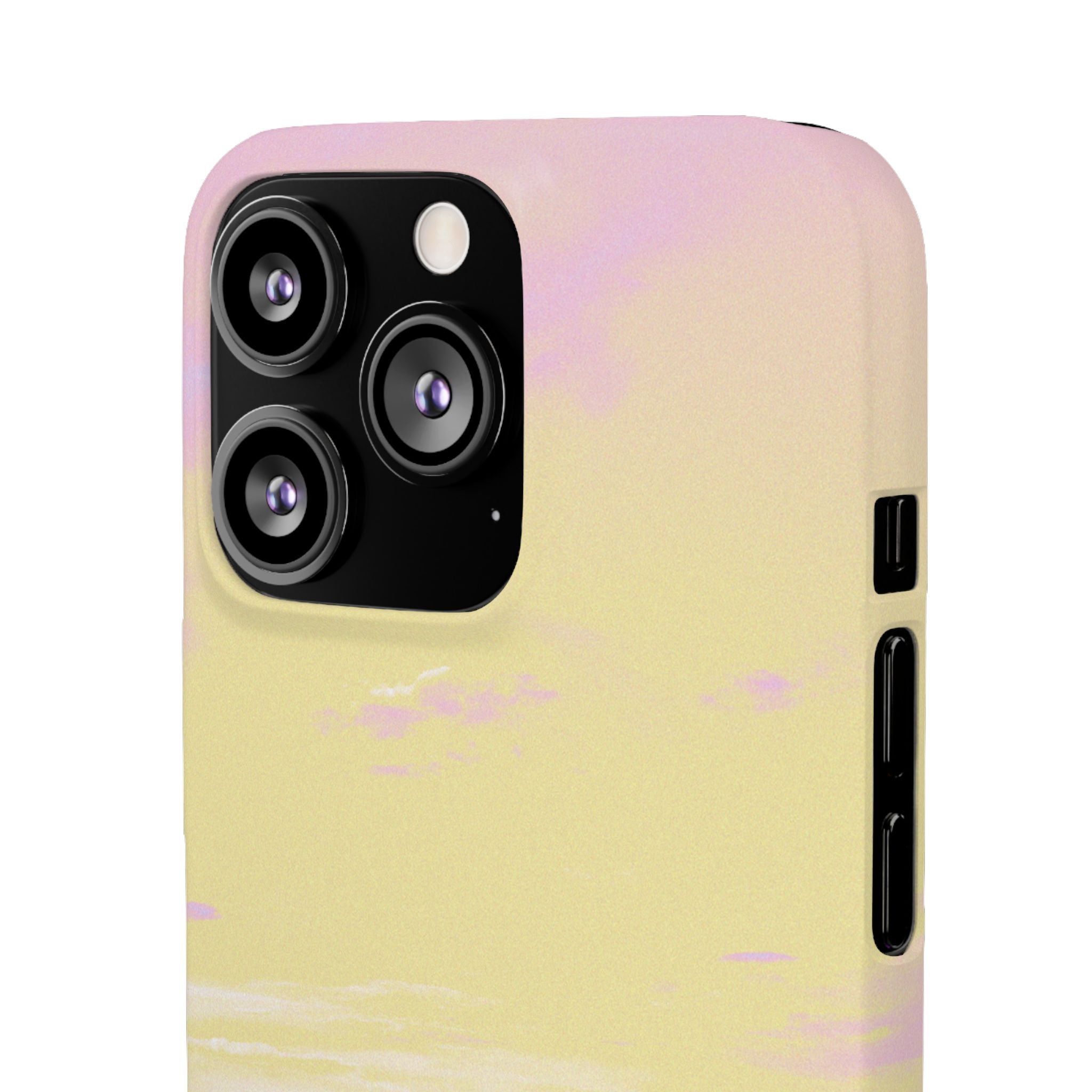 Pastel Lavender Field Phone Case — Sunset Sky Snap Case
