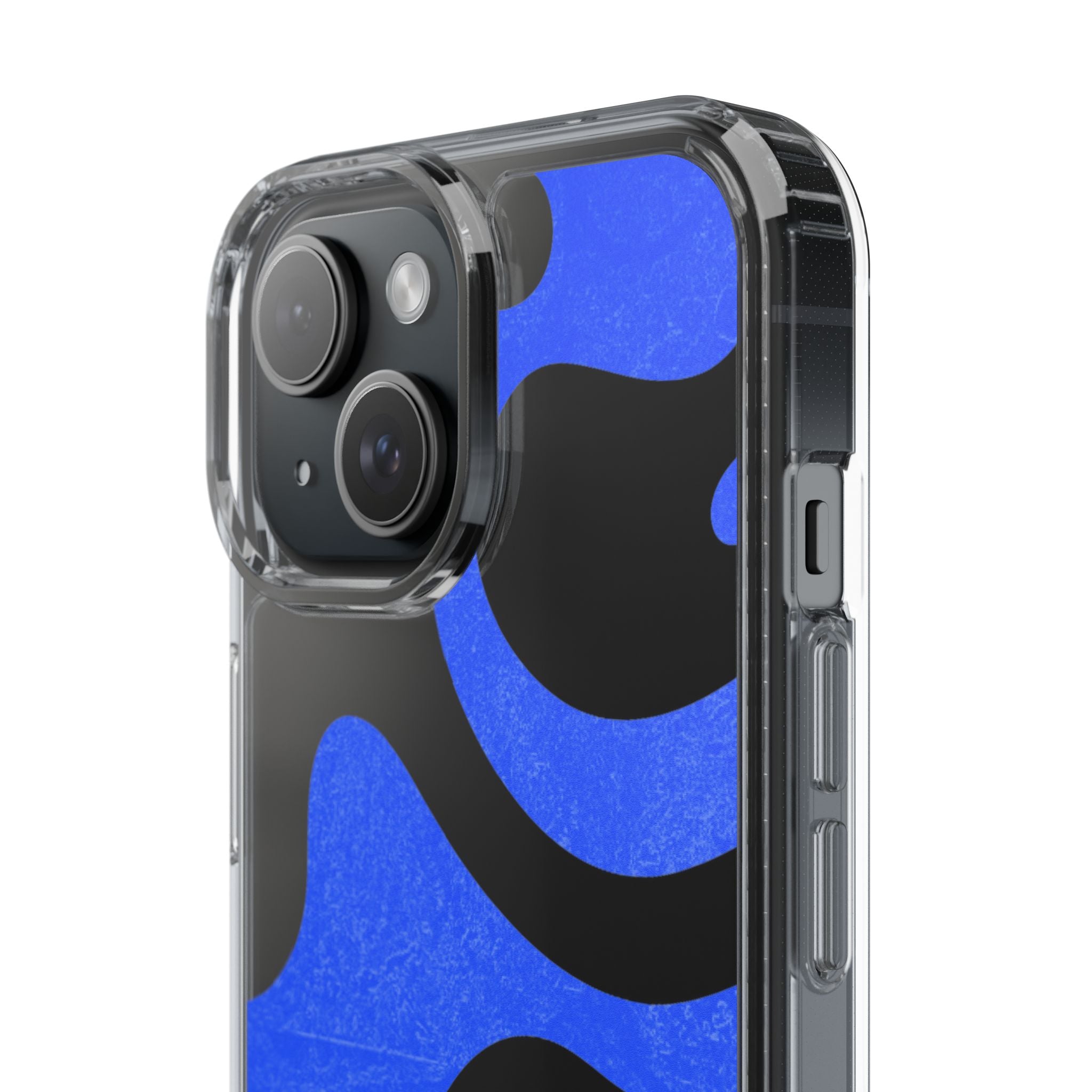 Copy of Abstract Blue Wave Clear Phone Case