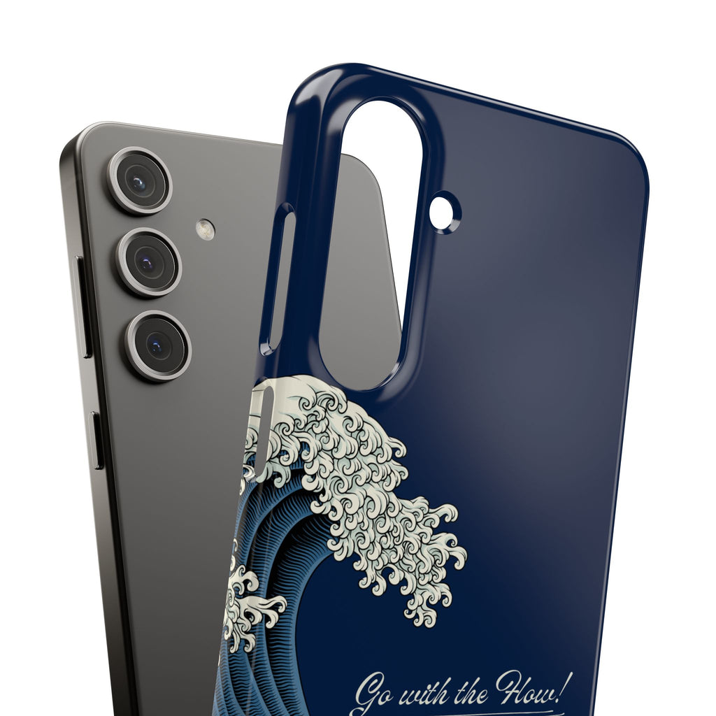 Phone Case — 'Go with the Flow' Wave Design