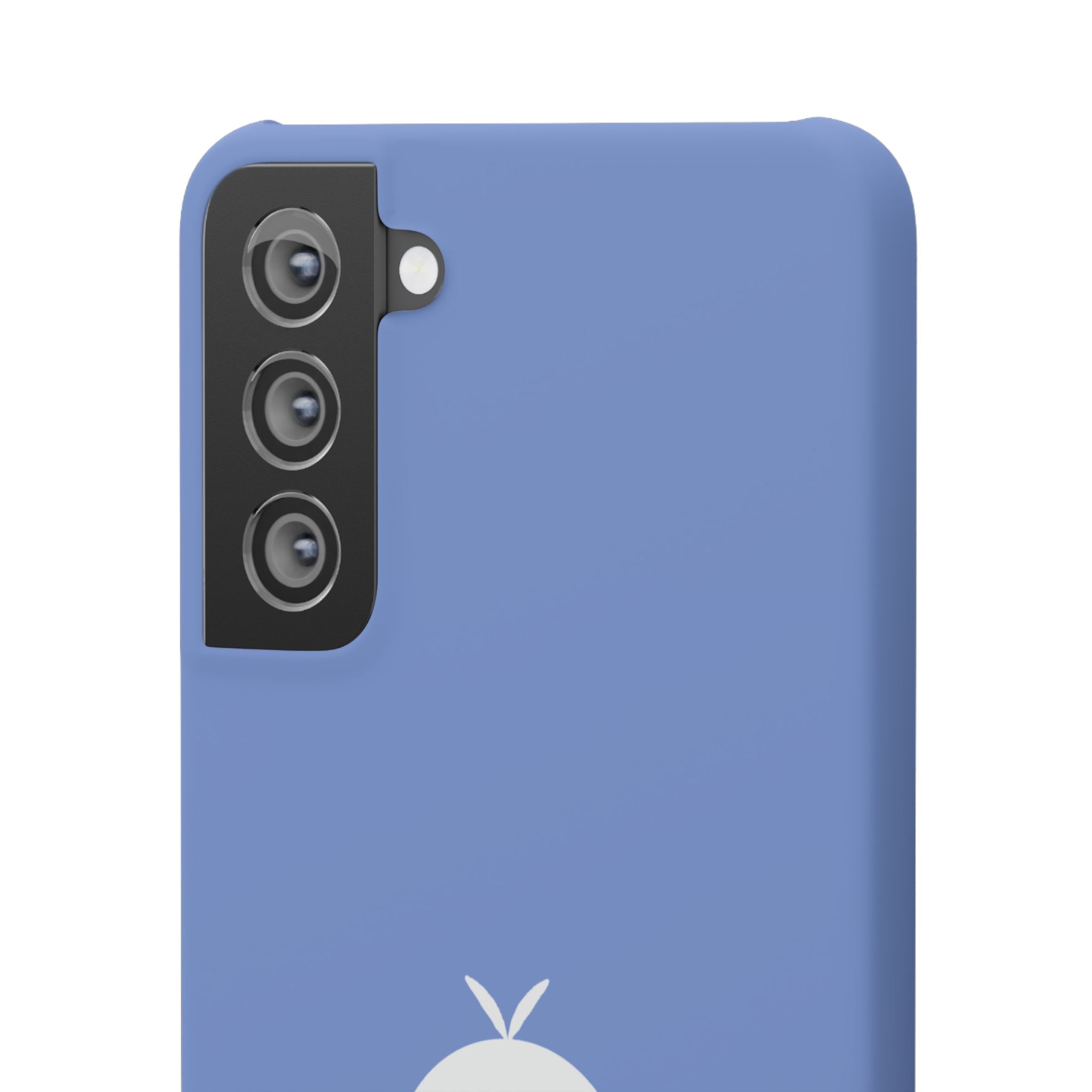 Cute Goose Phone Case – Blue Snap Phone Cover with Whimsical Bird Design