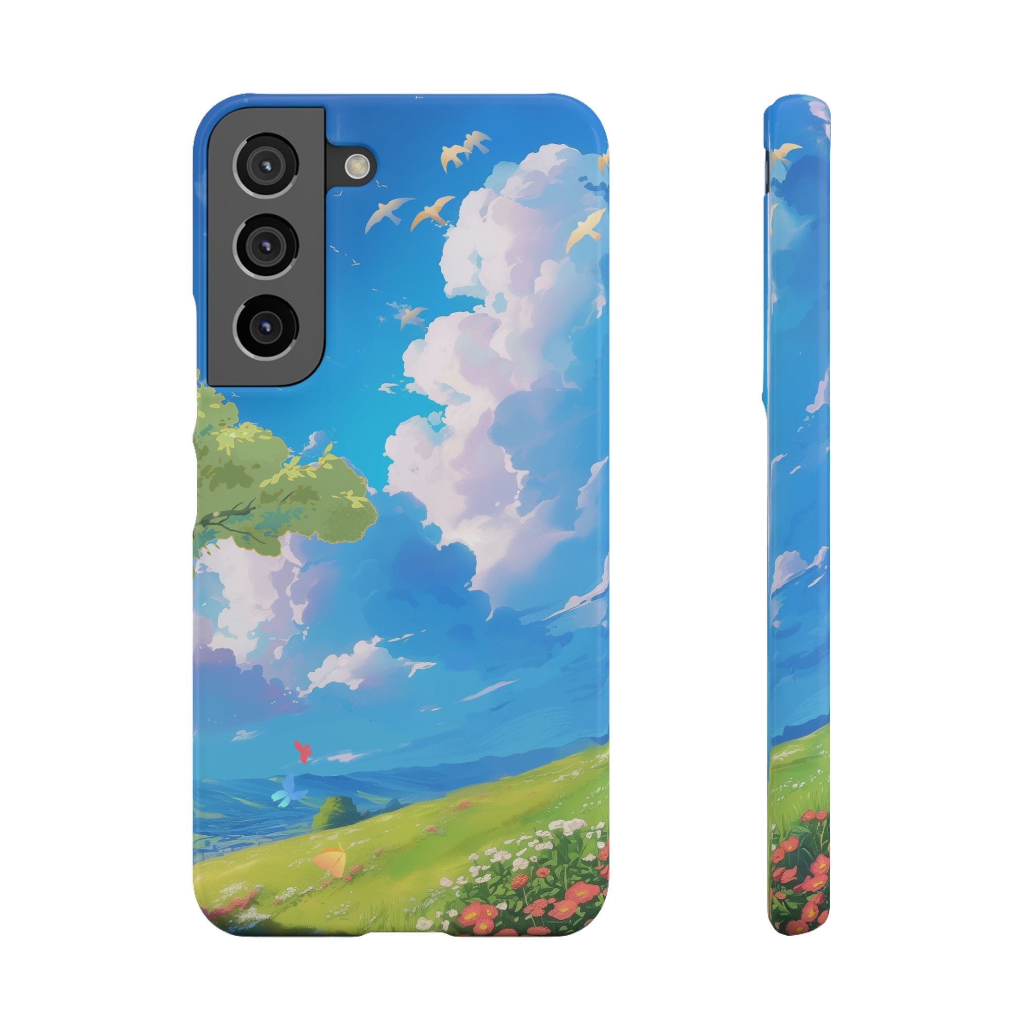 Snap Case Phone Case — Blue Sky Meadow Cloud Art
