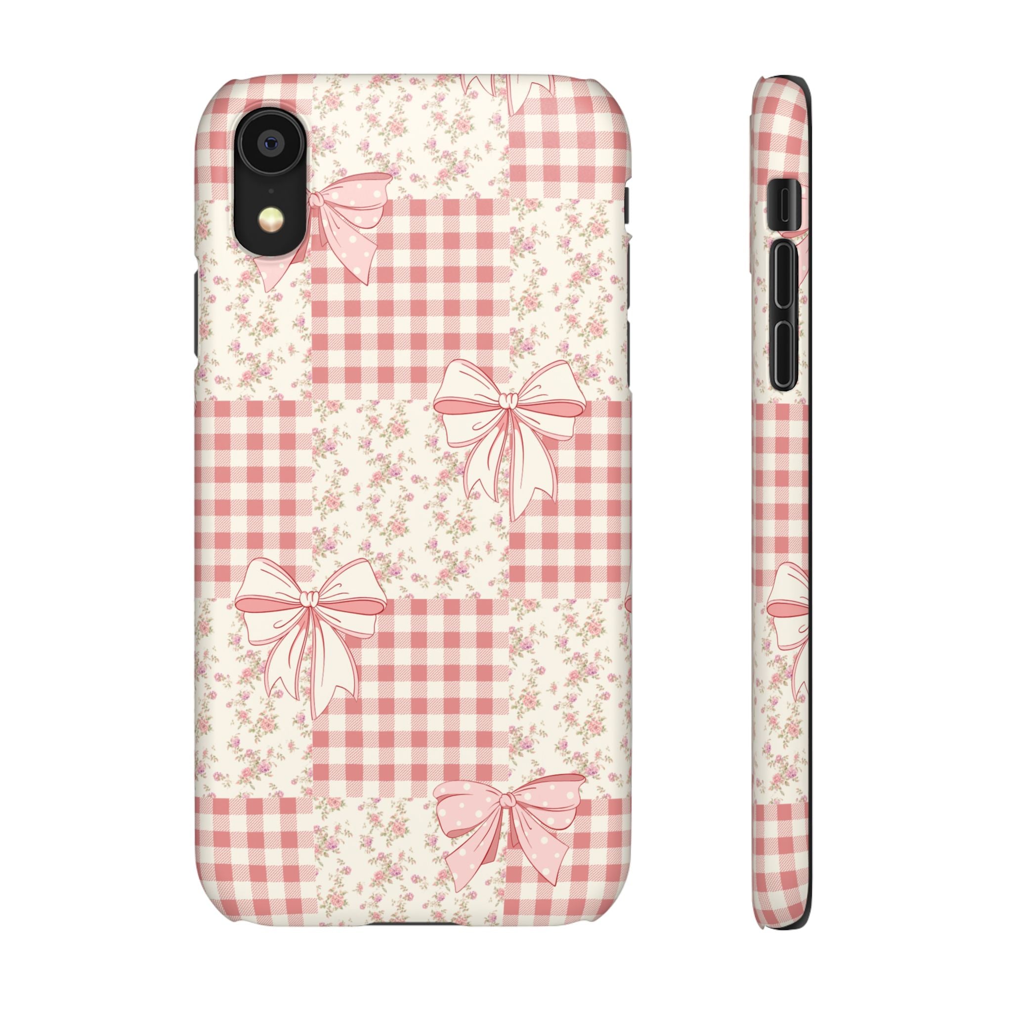 Pink Bow Patchwork Case