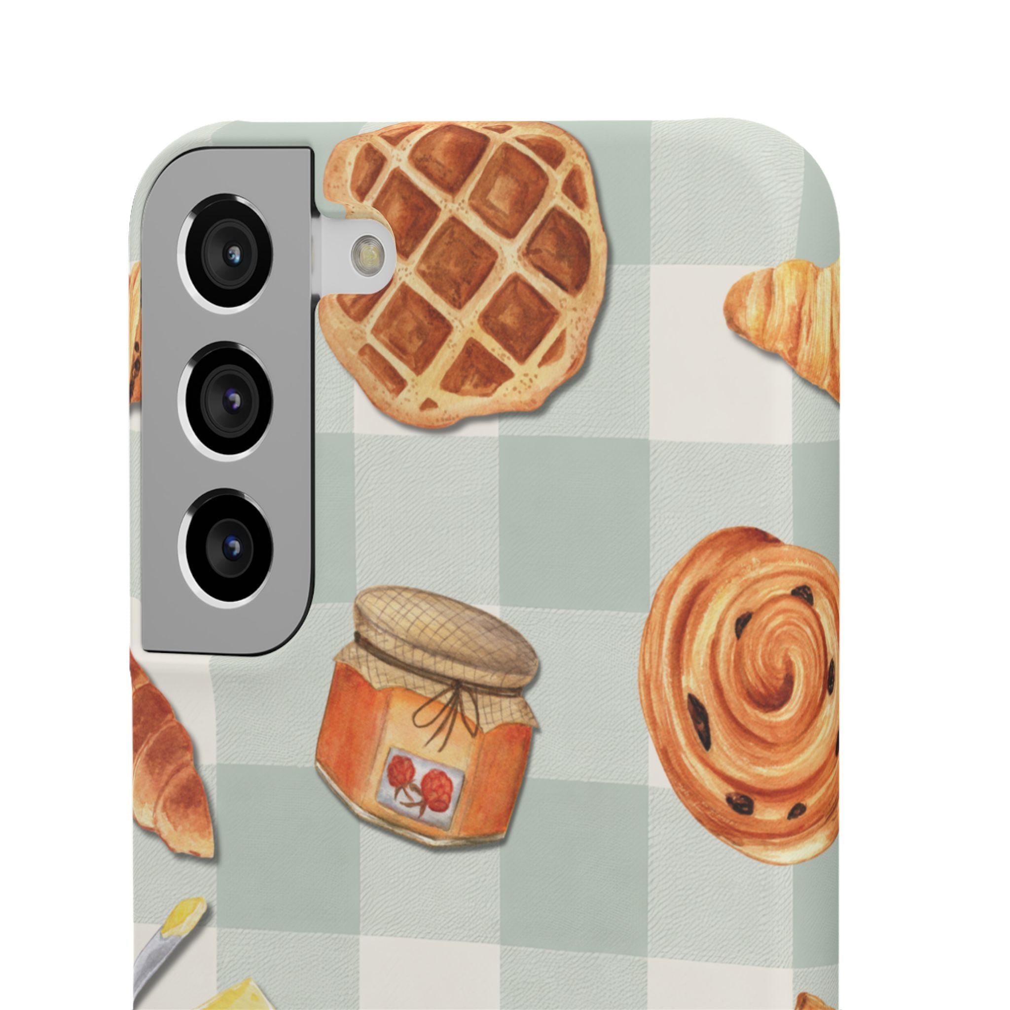 Bakery Breakfast Phone Case — Cute Pastry Pattern Snap Case