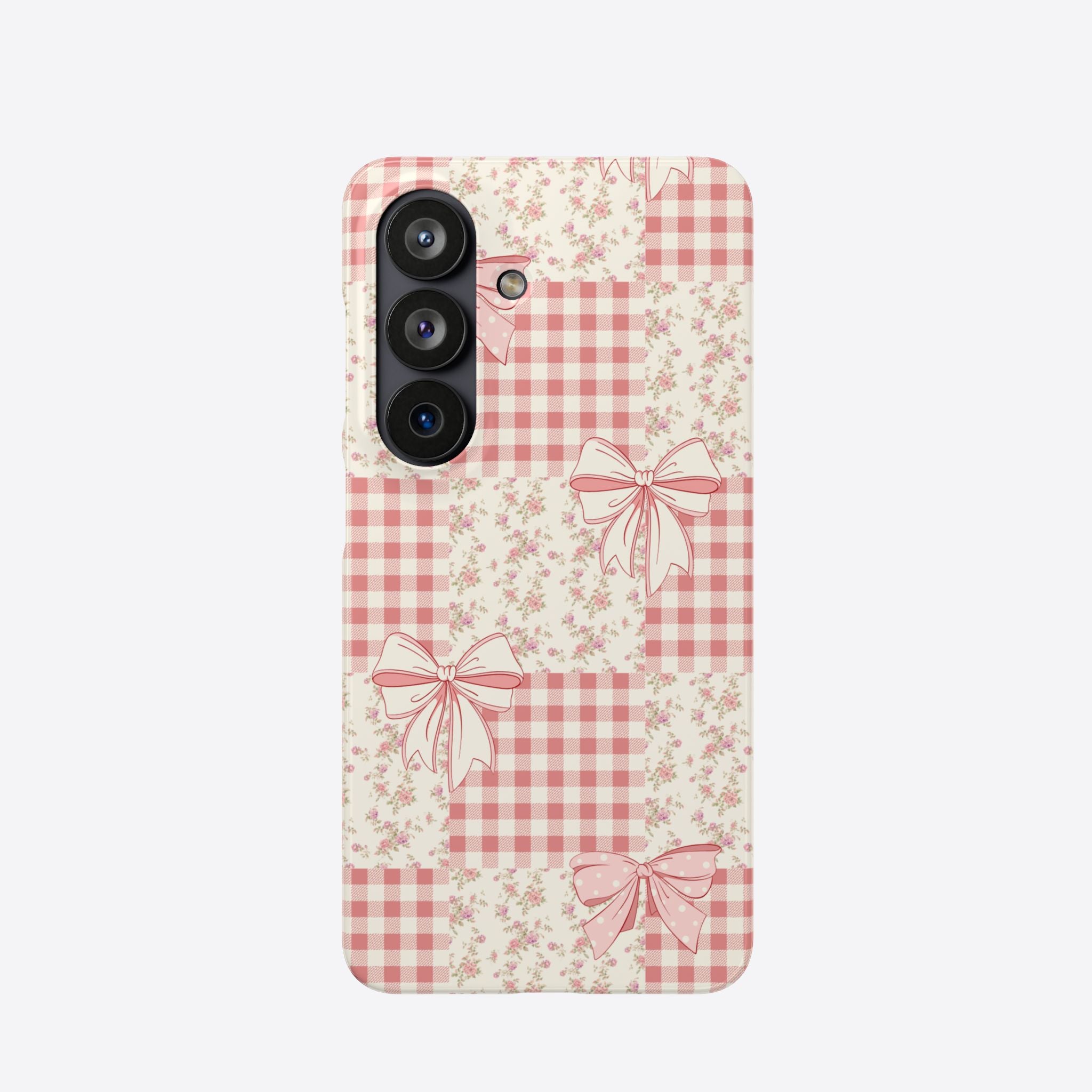 Pink Bow Patchwork Case